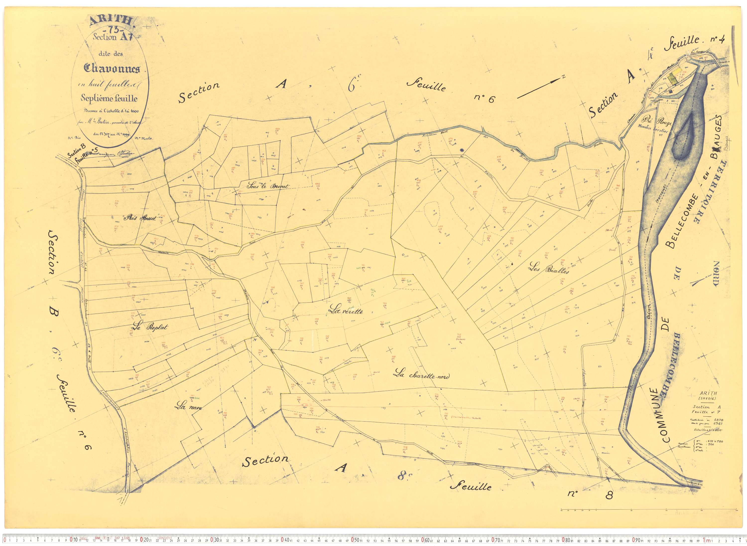 Arith - Cadastre rénové, version de travail (1961).