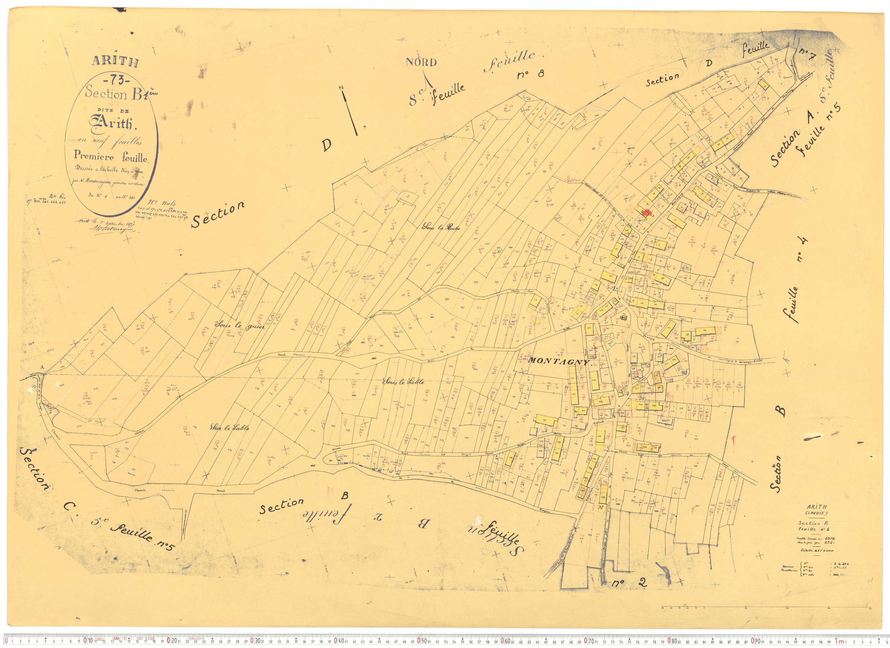 Arith - Cadastre rénové, version de travail (1961).