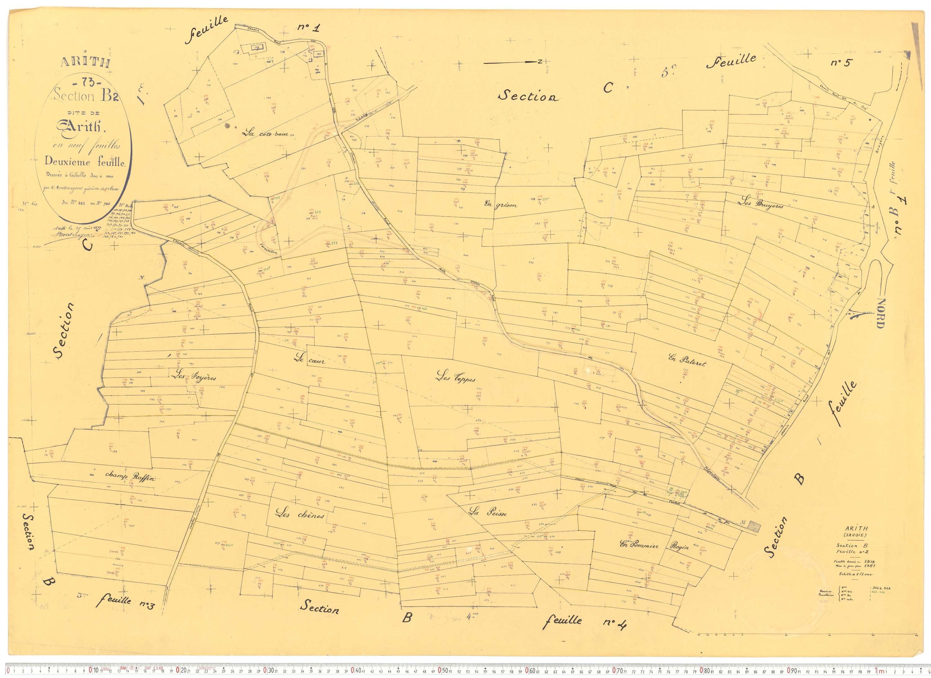 Arith - Cadastre rénové, version de travail (1961).