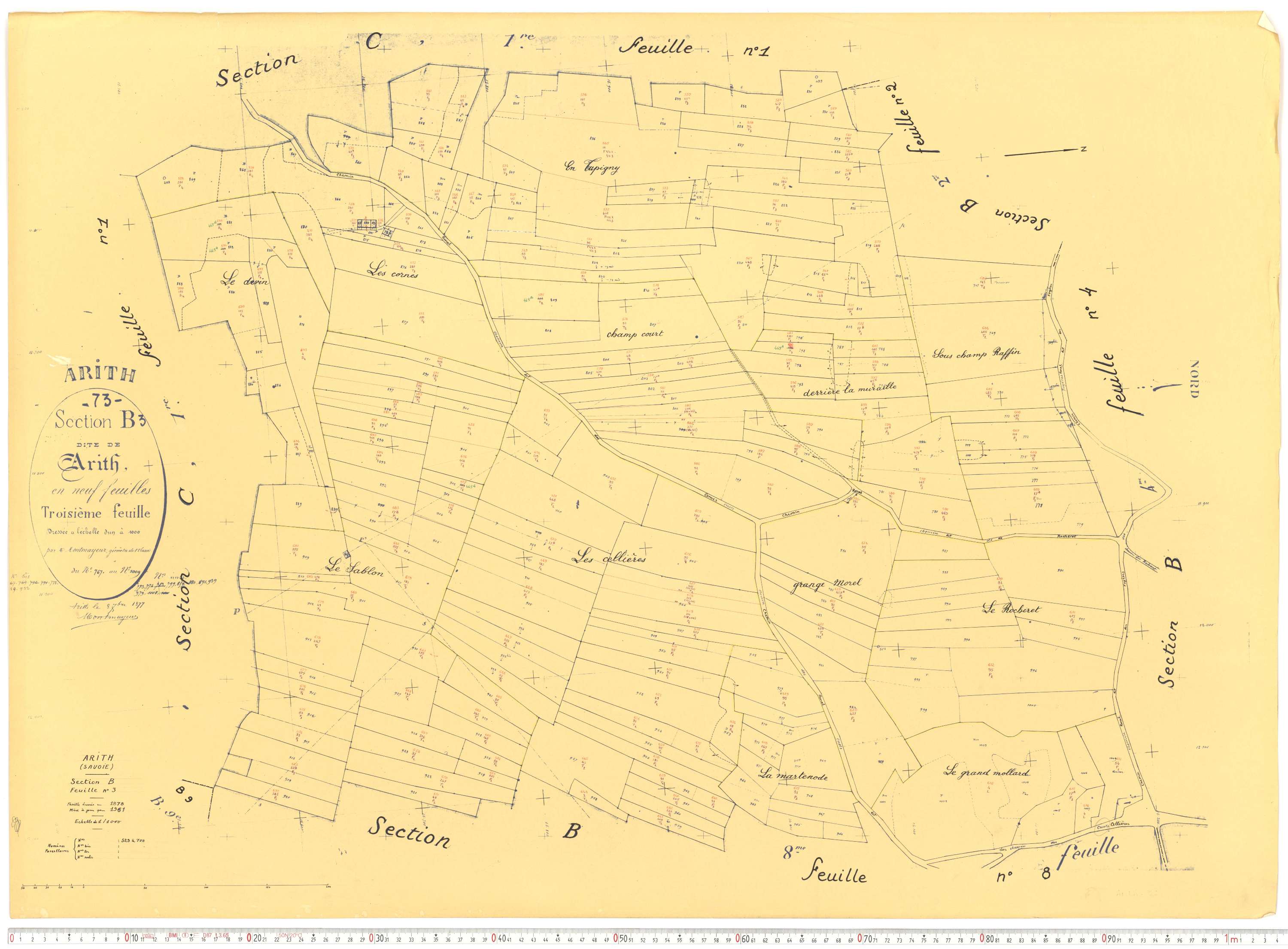 Arith - Cadastre rénové, version de travail (1961).