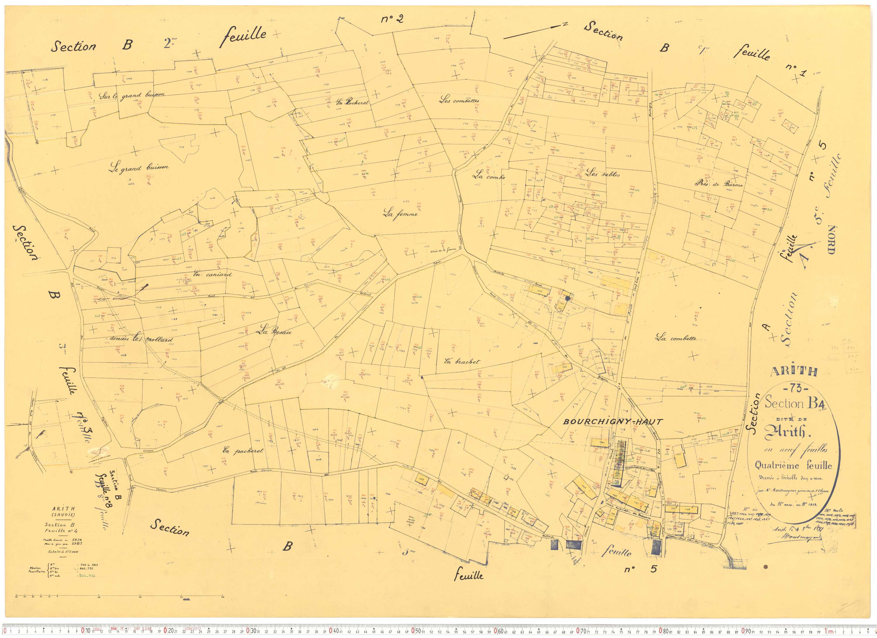 Arith - Cadastre rénové, version de travail (1961).