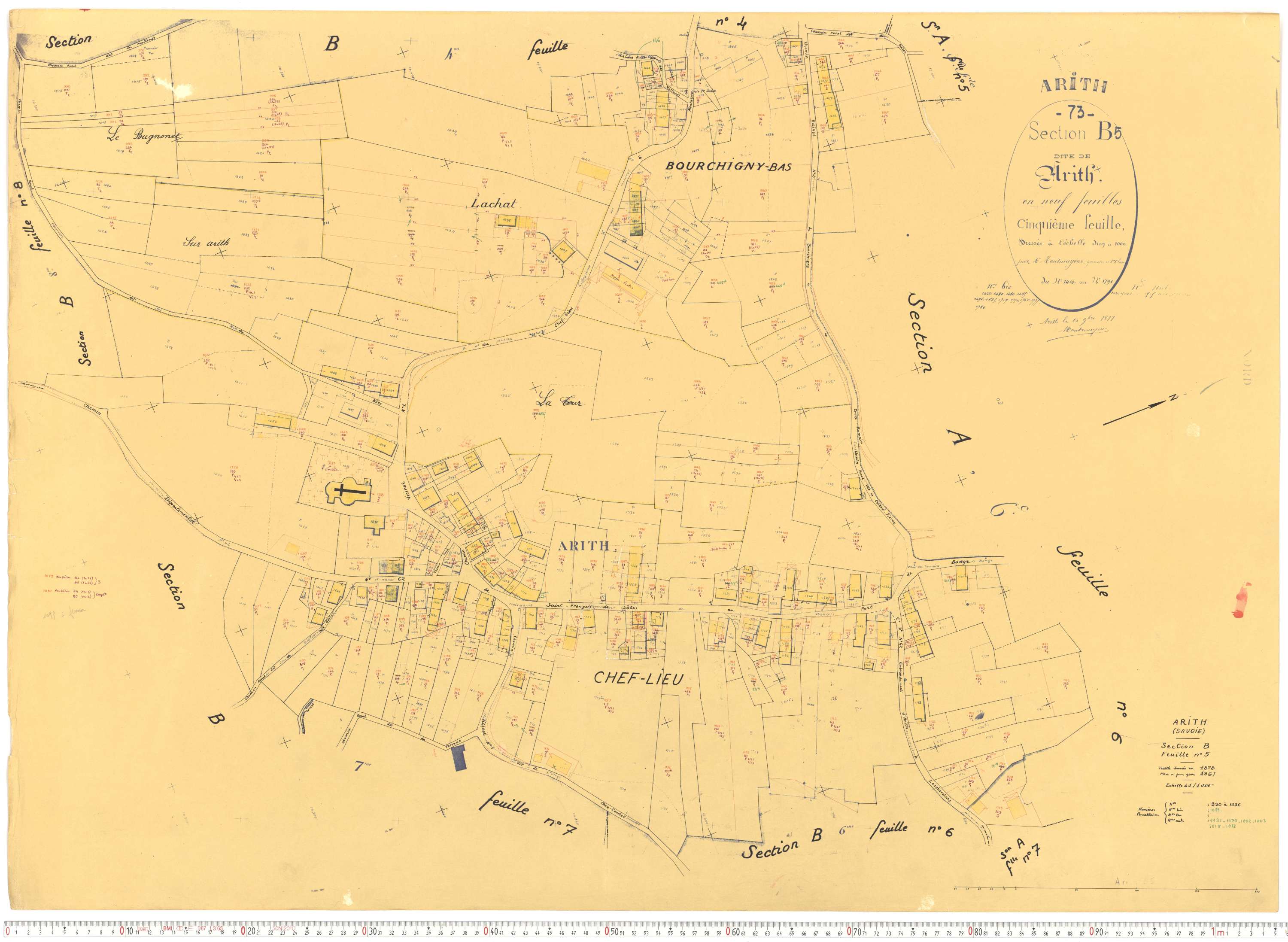 Arith - Cadastre rénové, version de travail (1961).