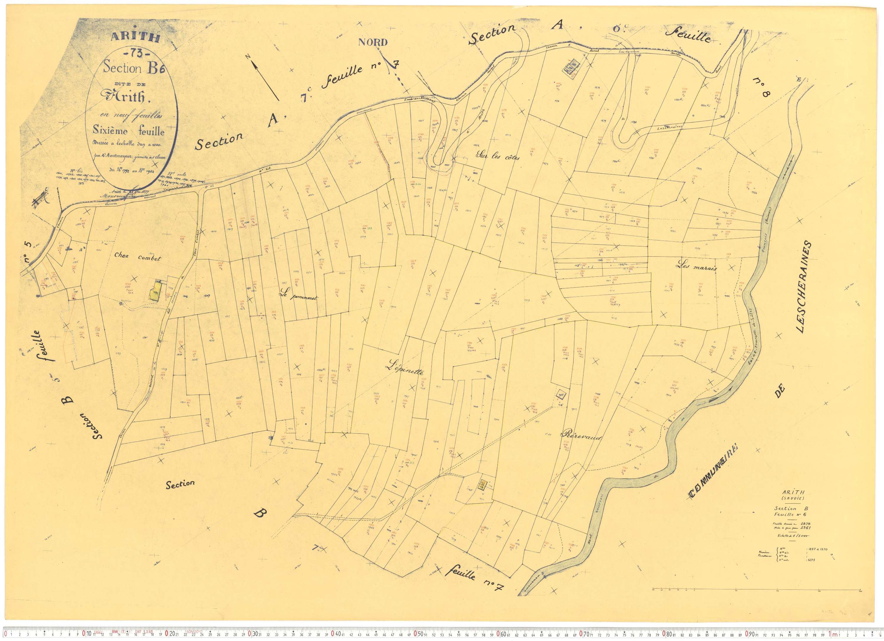 Arith - Cadastre rénové, version de travail (1961).