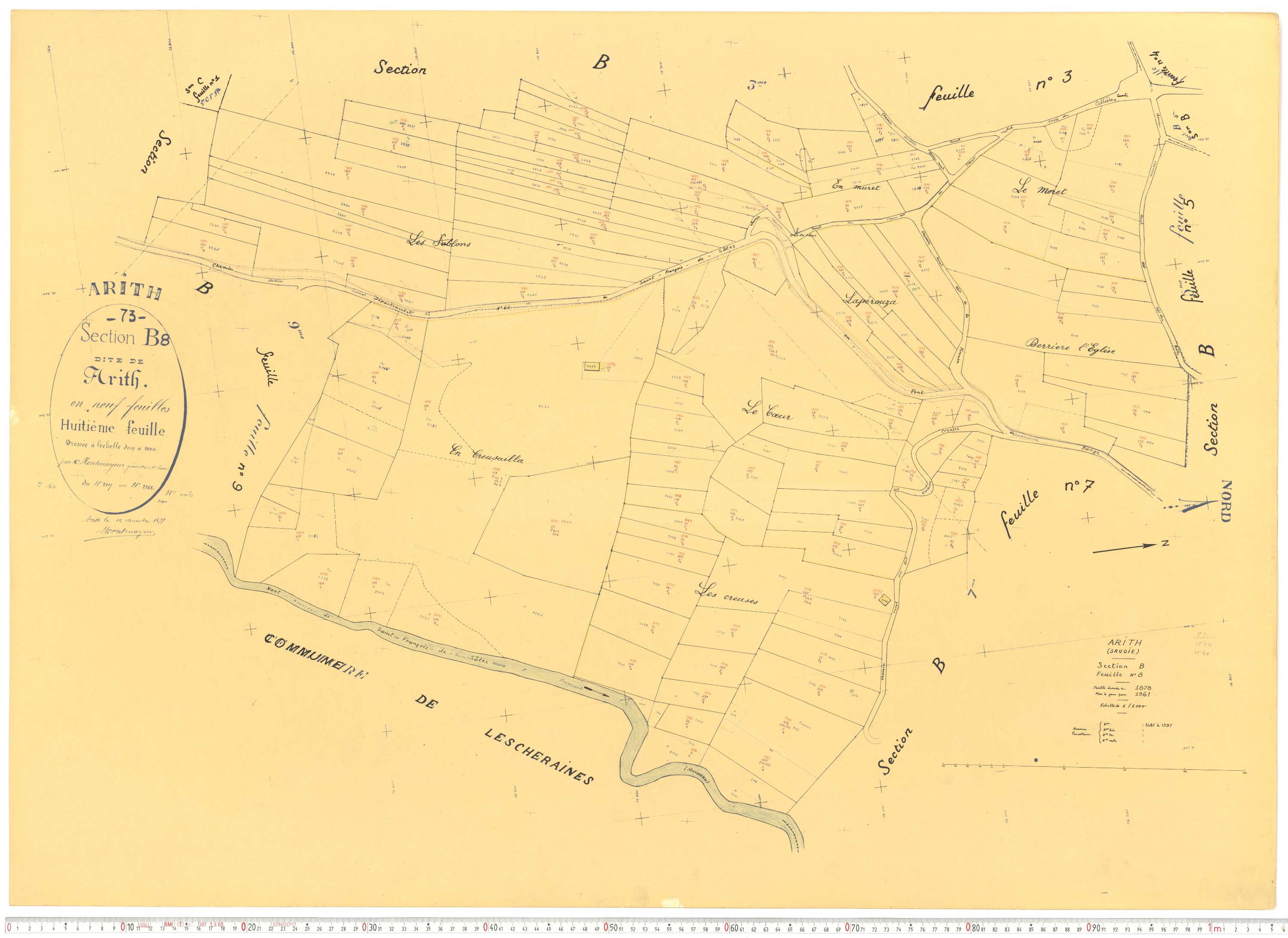 Arith - Cadastre rénové, version de travail (1961).