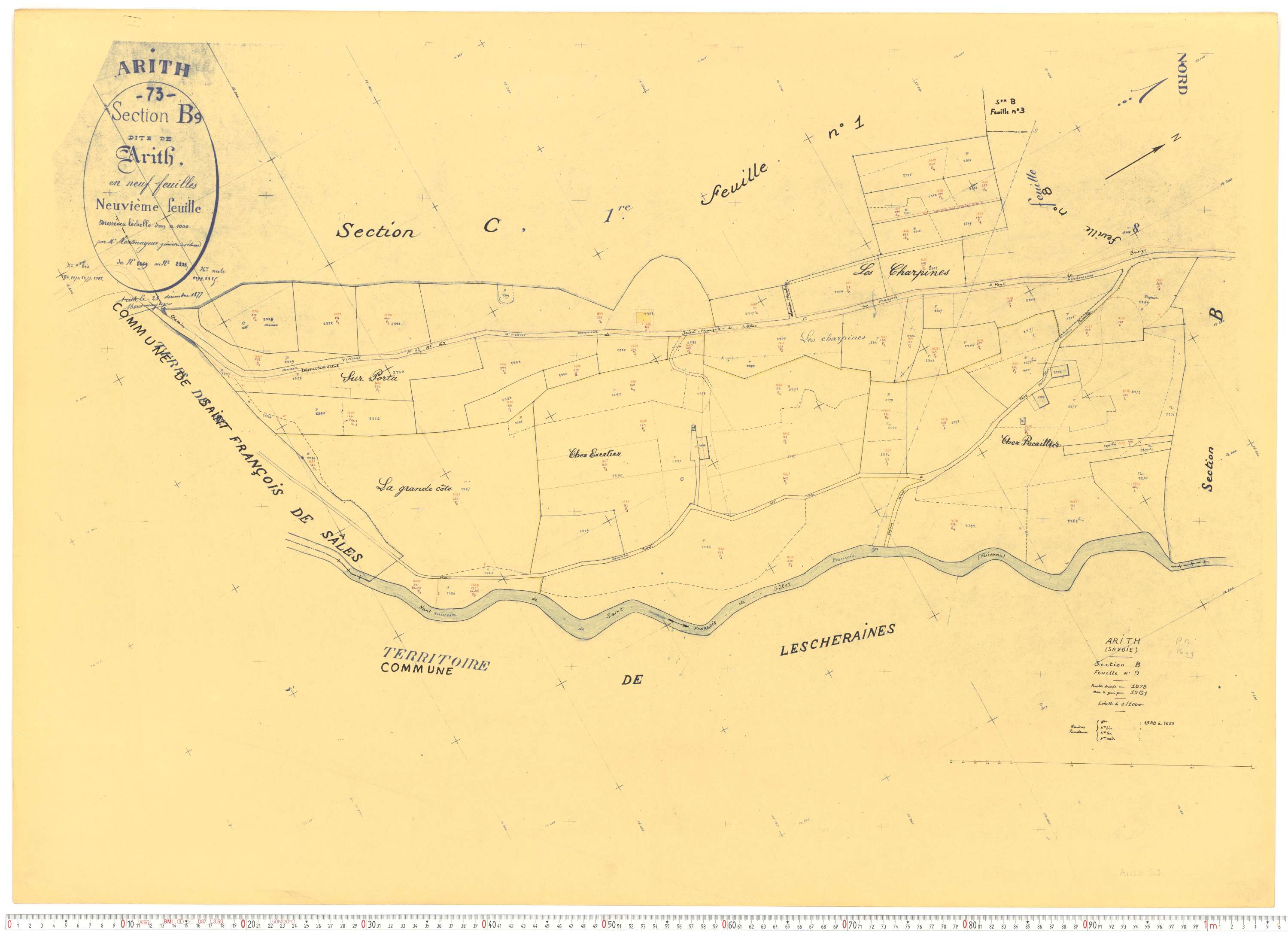 Arith - Cadastre rénové, version de travail (1961).