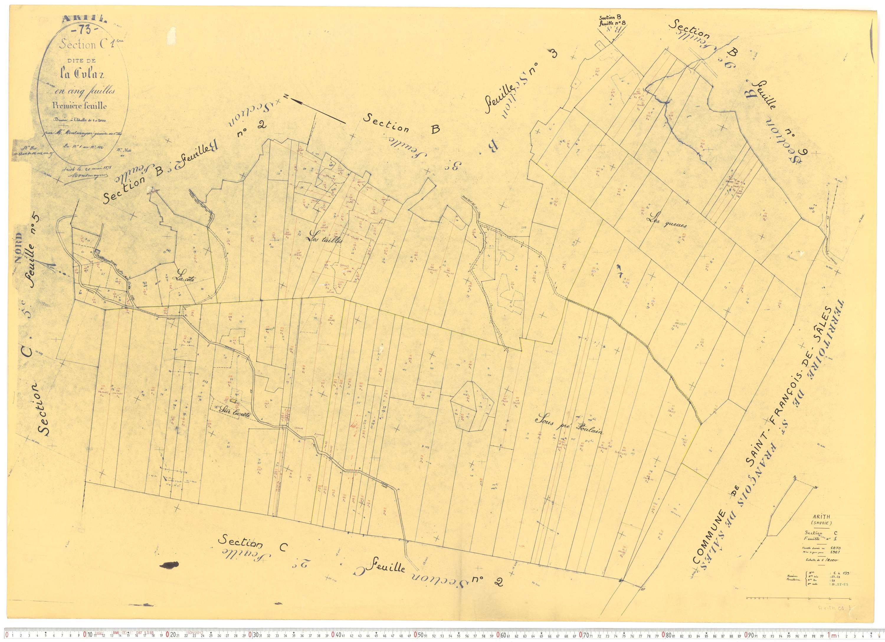Arith - Cadastre rénové, version de travail (1961).
