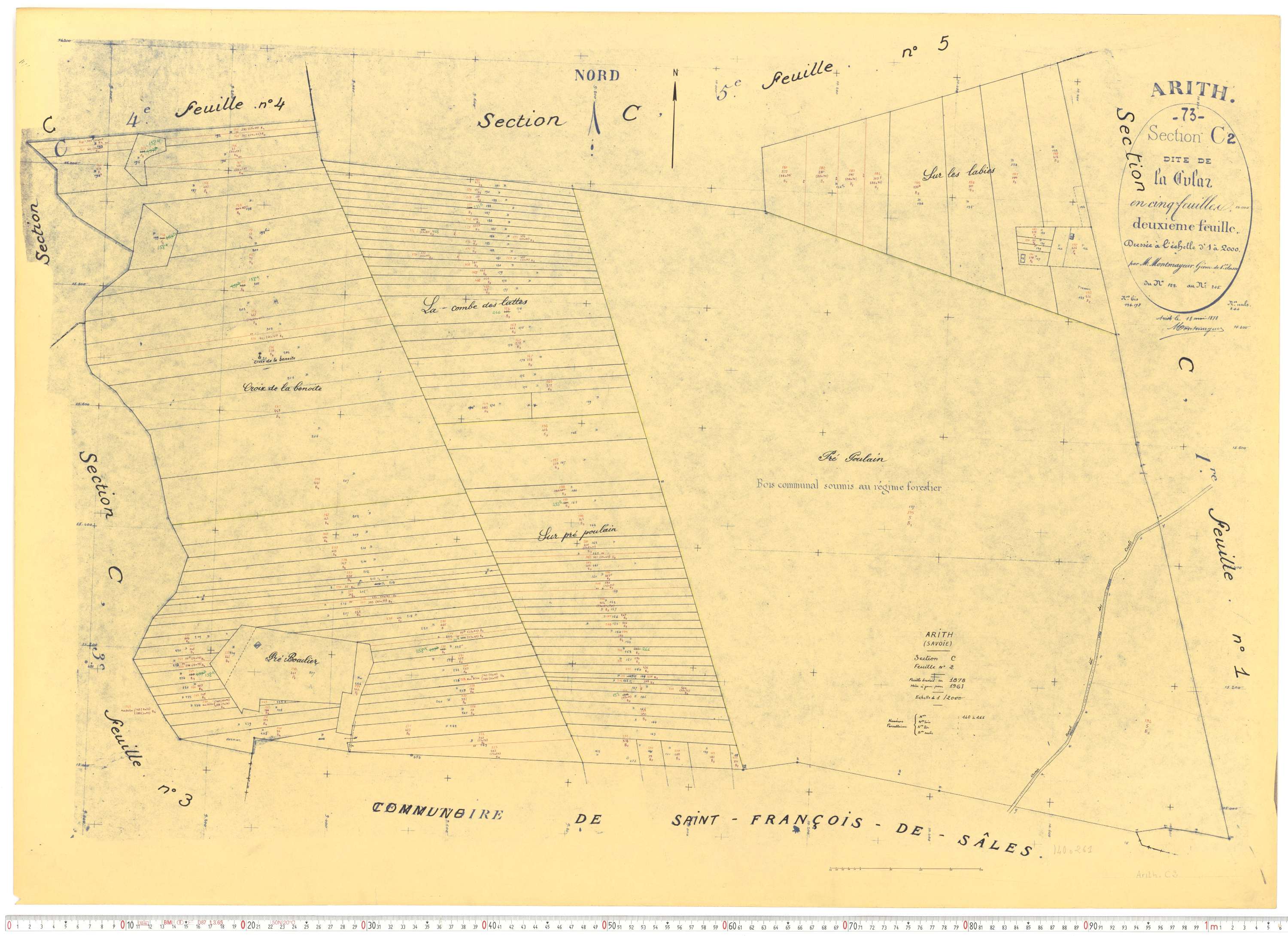 Arith - Cadastre rénové, version de travail (1961).