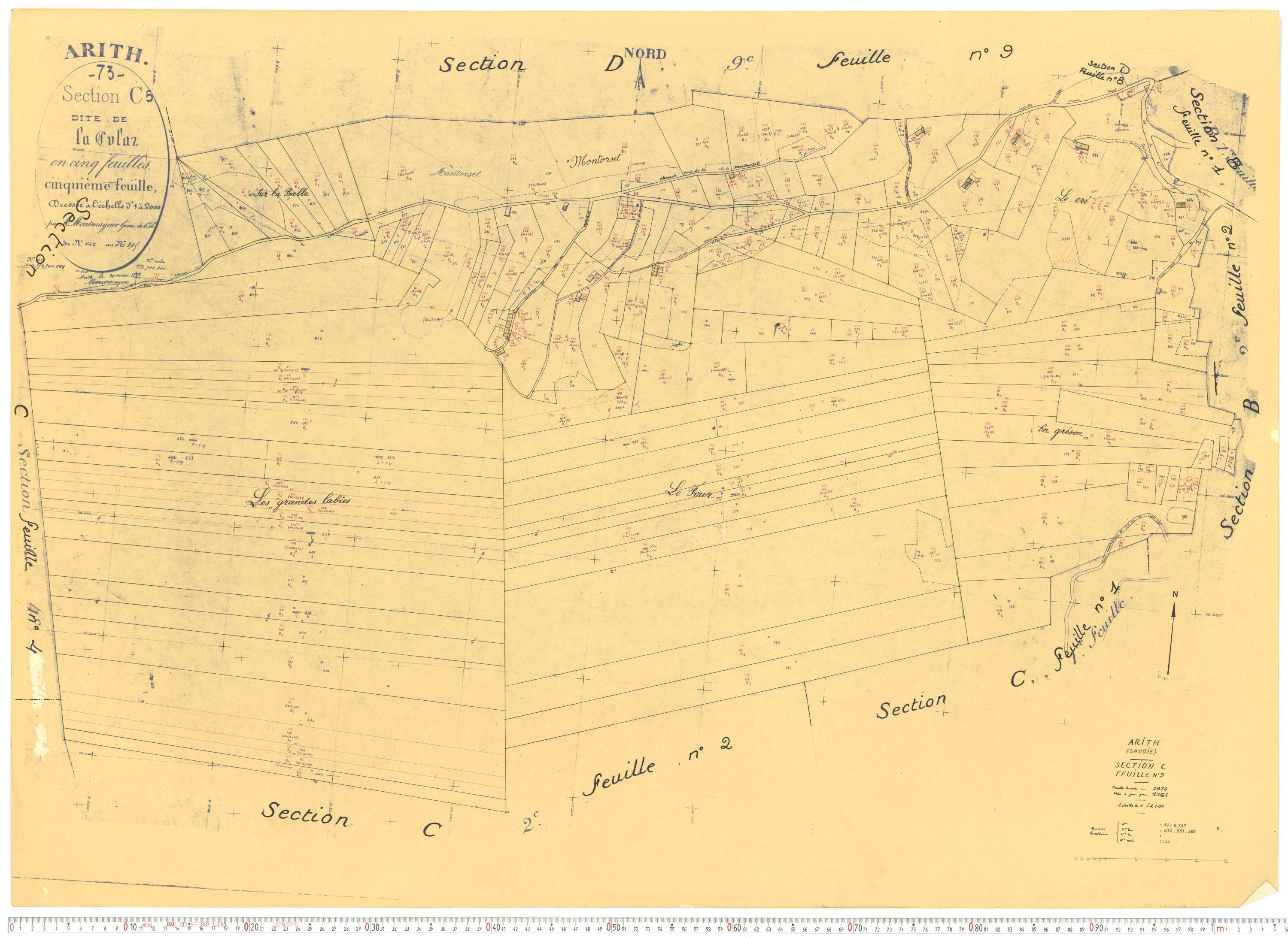 Arith - Cadastre rénové, version de travail (1961).