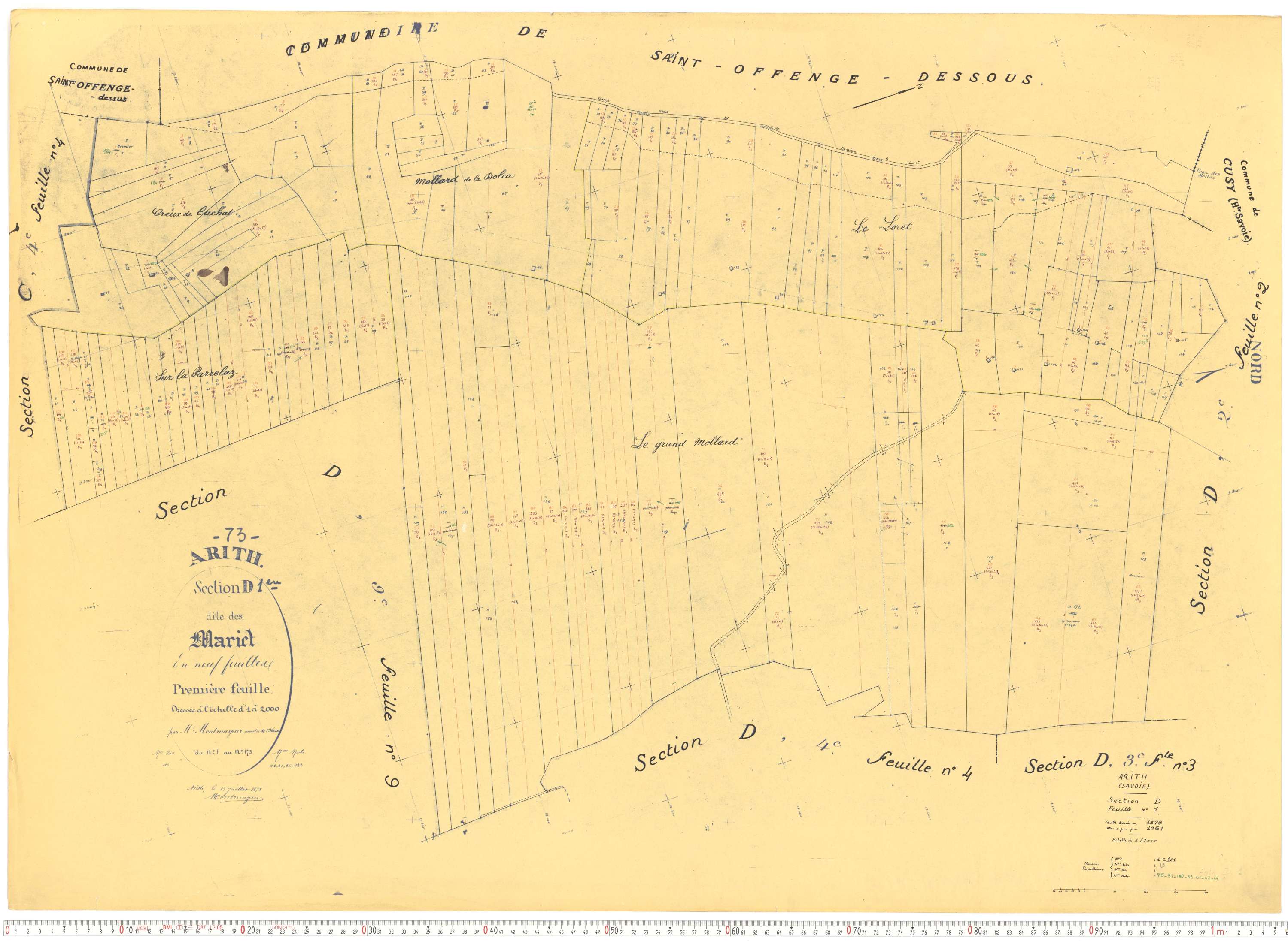 Arith - Cadastre rénové, version de travail (1961).