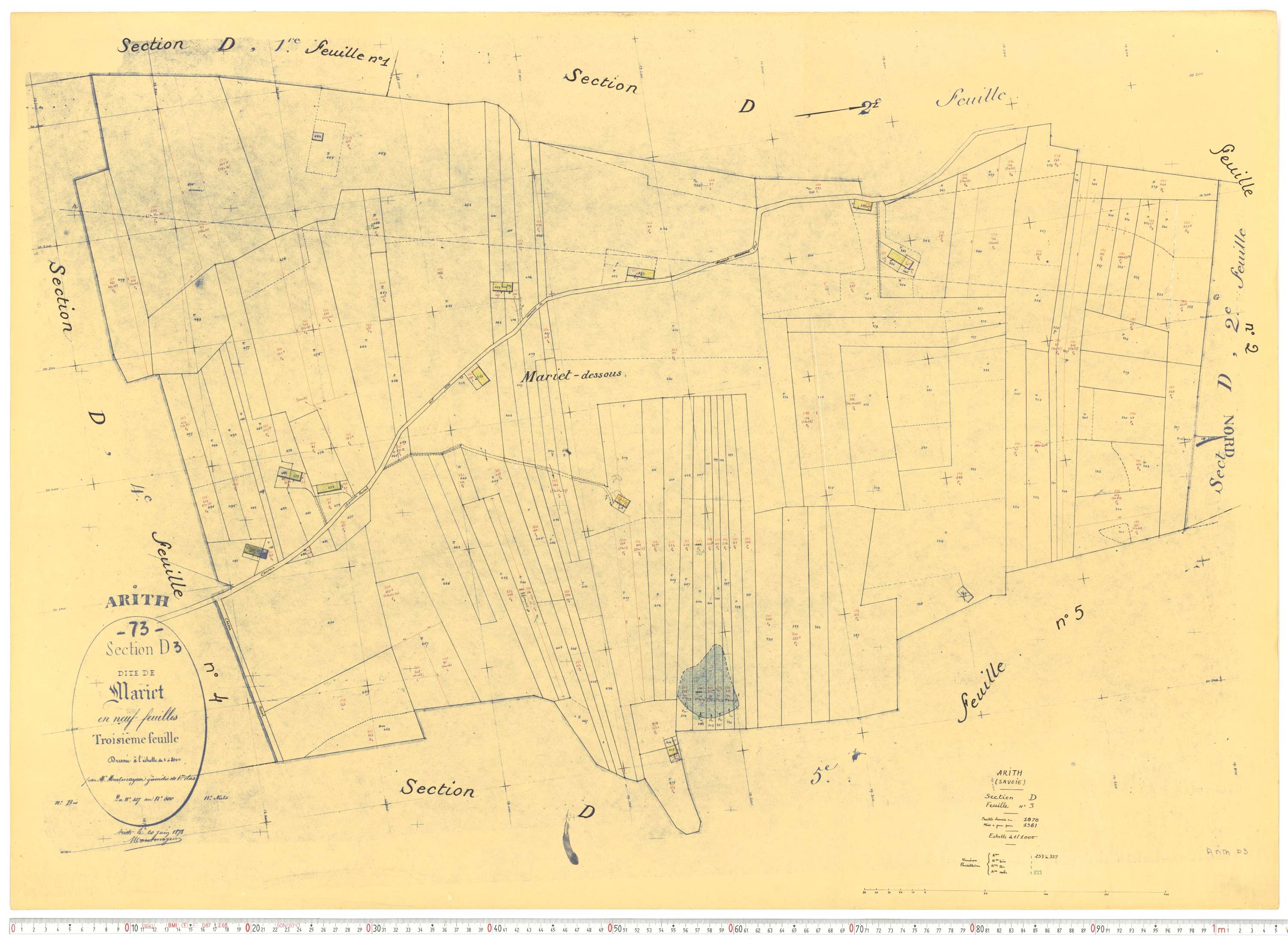 Arith - Cadastre rénové, version de travail (1961).