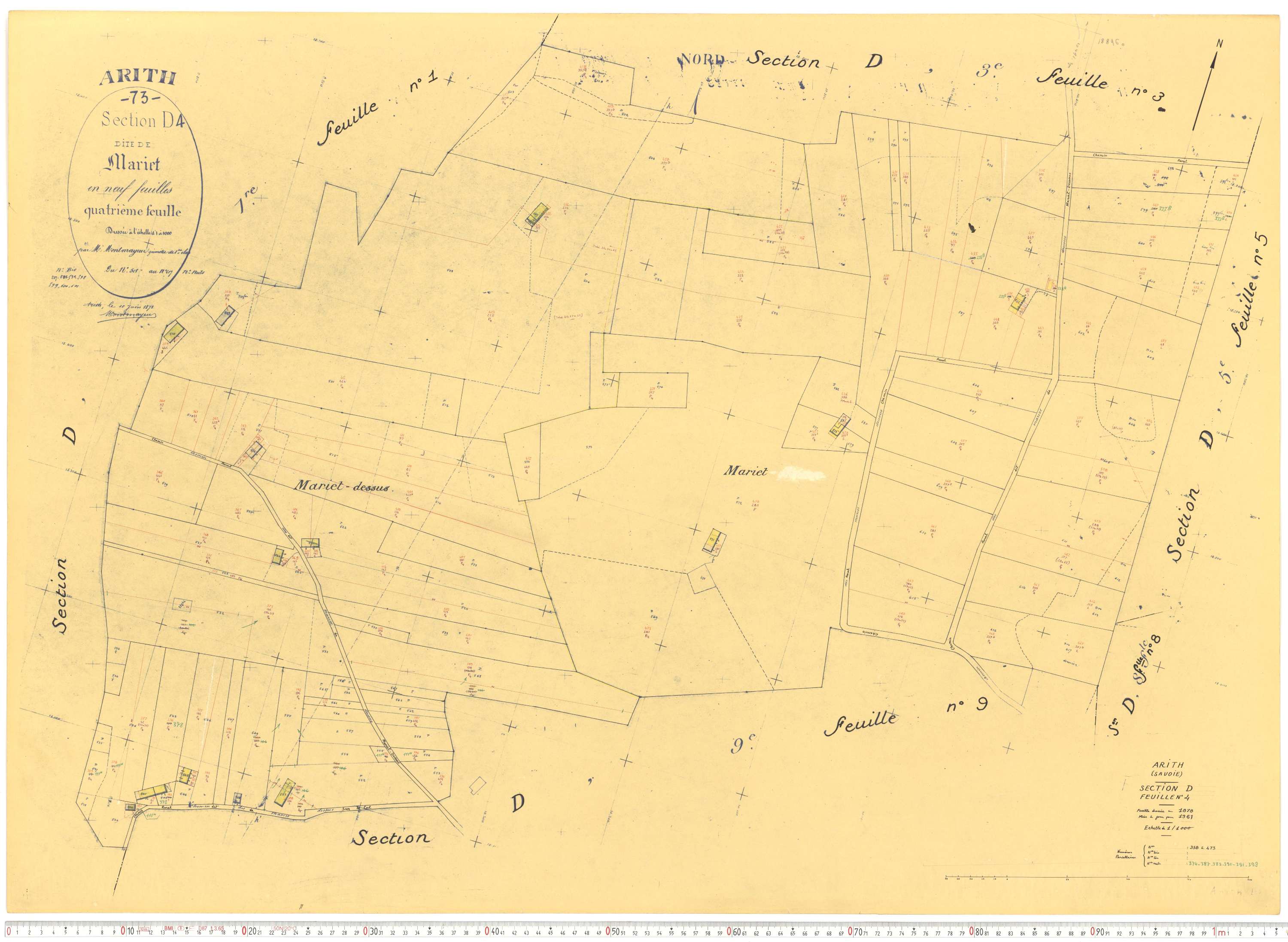 Arith - Cadastre rénové, version de travail (1961).