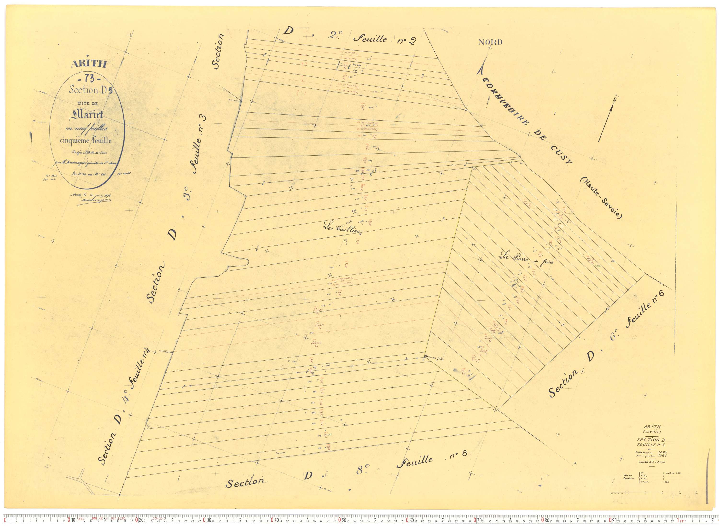 Arith - Cadastre rénové, version de travail (1961).