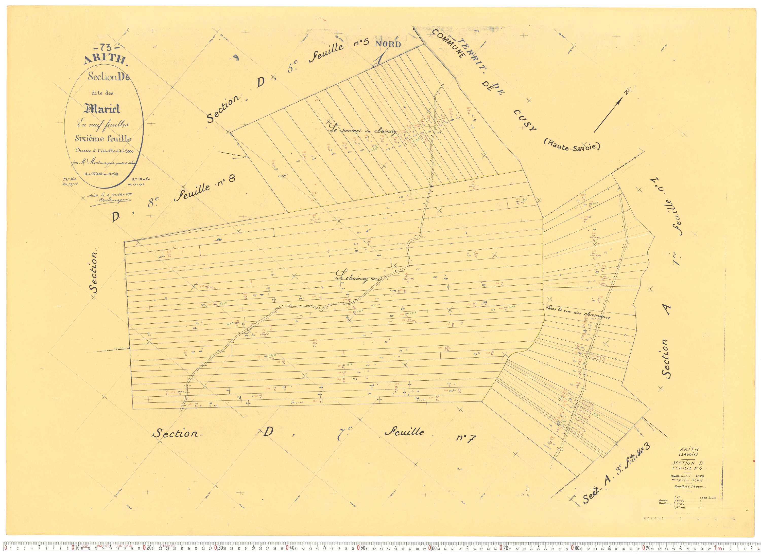 Arith - Cadastre rénové, version de travail (1961).