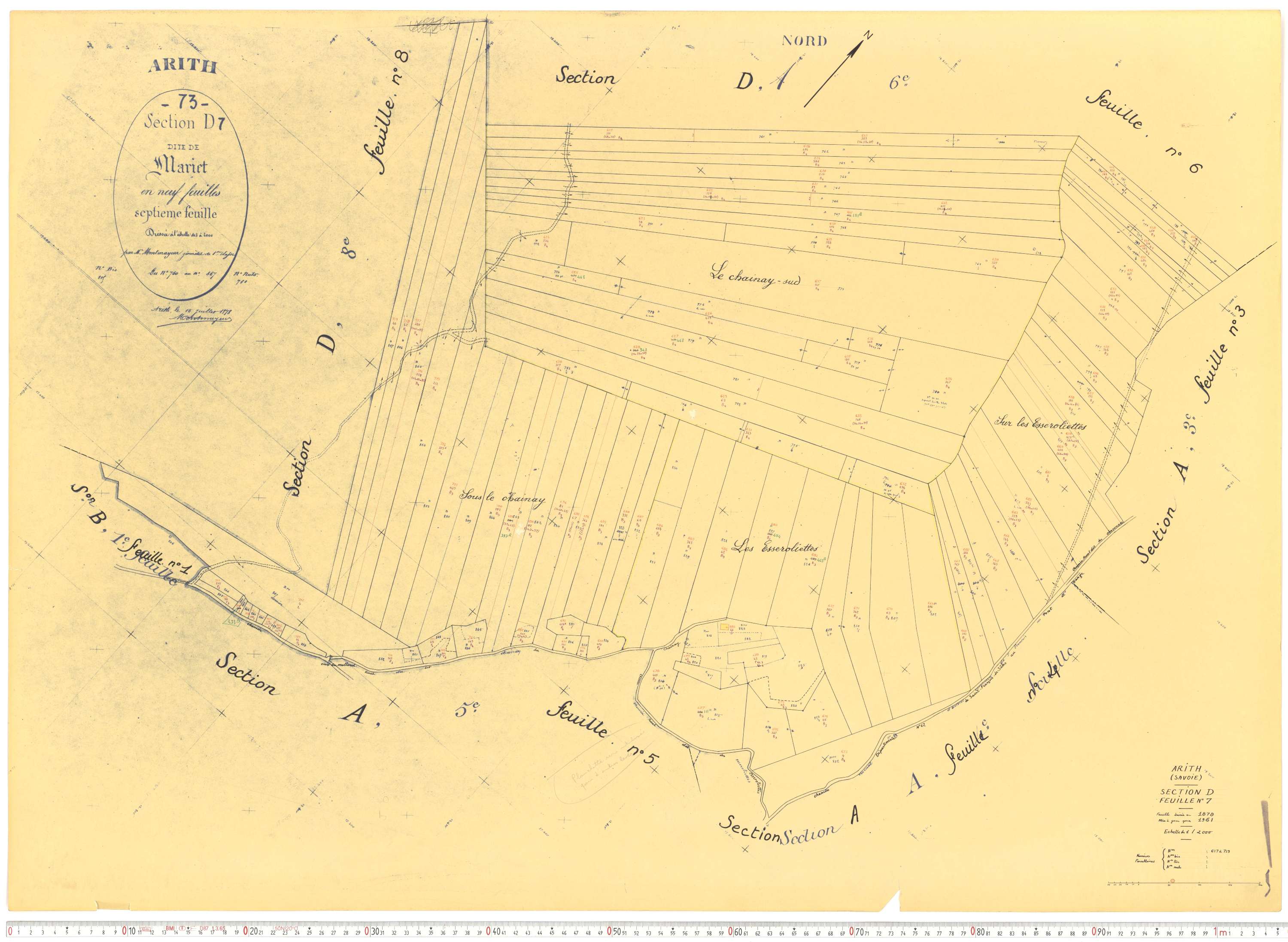 Arith - Cadastre rénové, version de travail (1961).