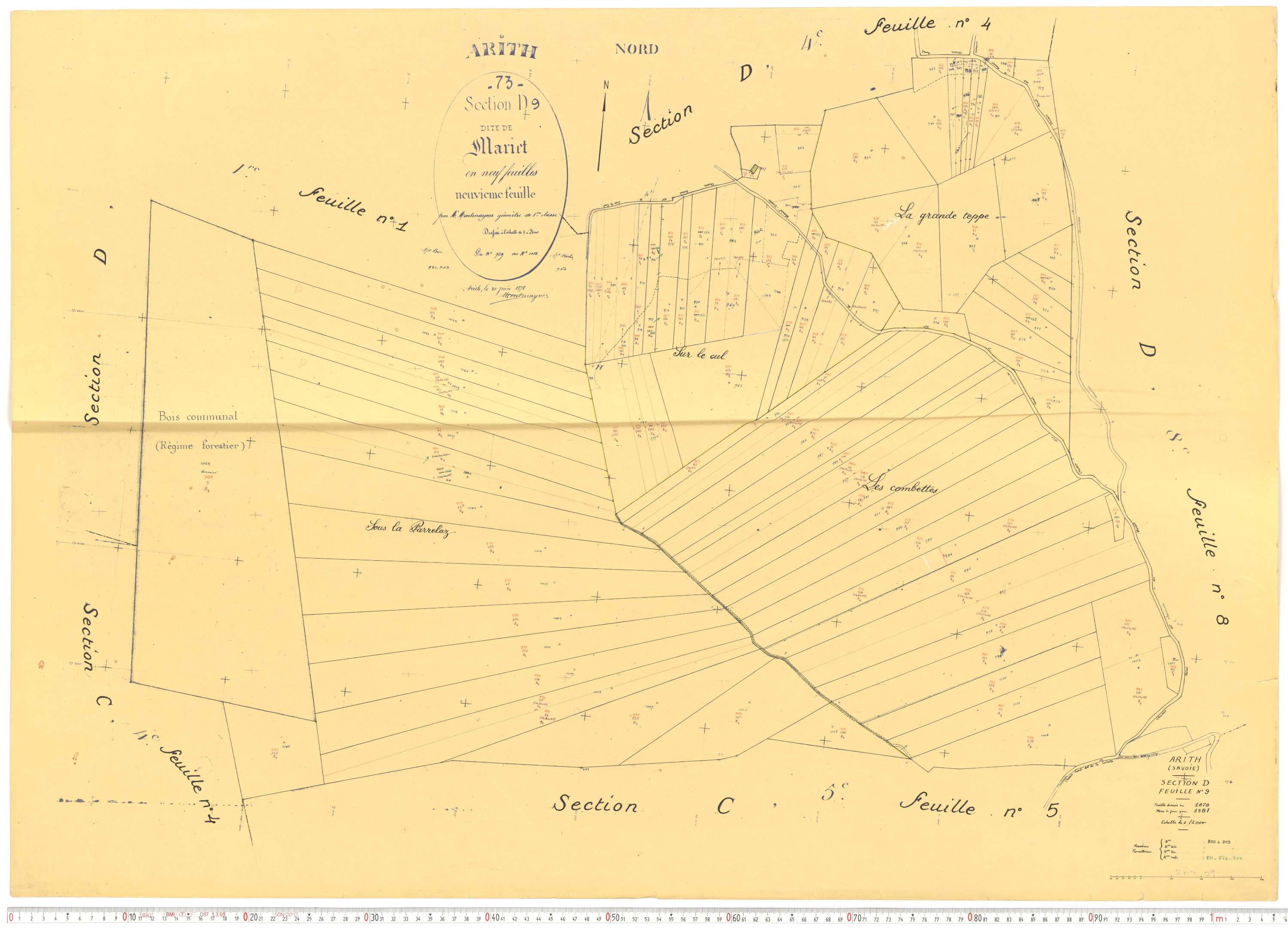 Arith - Cadastre rénové, version de travail (1961).
