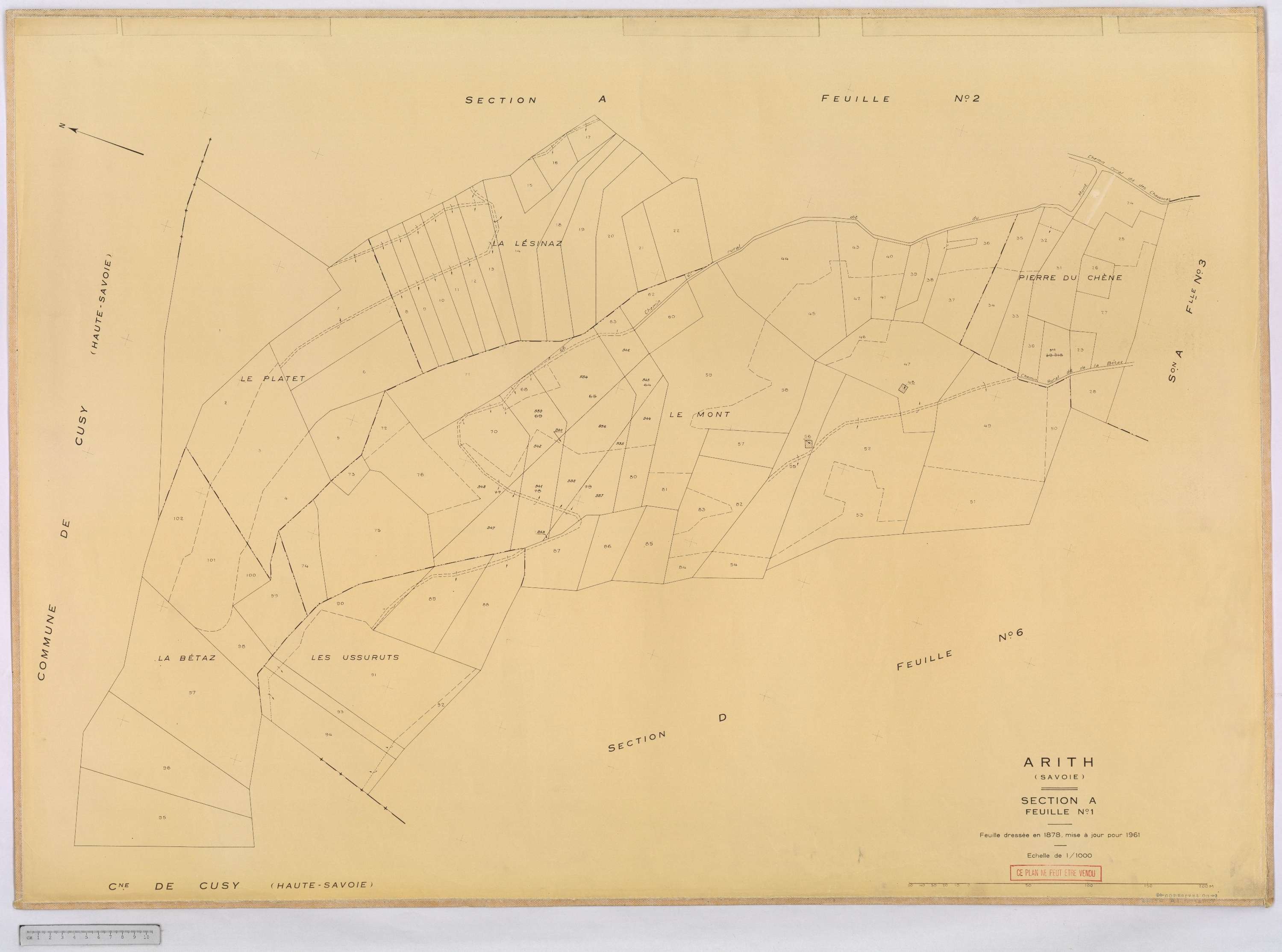 Arith - Cadastre rénové, version définitive (1961).