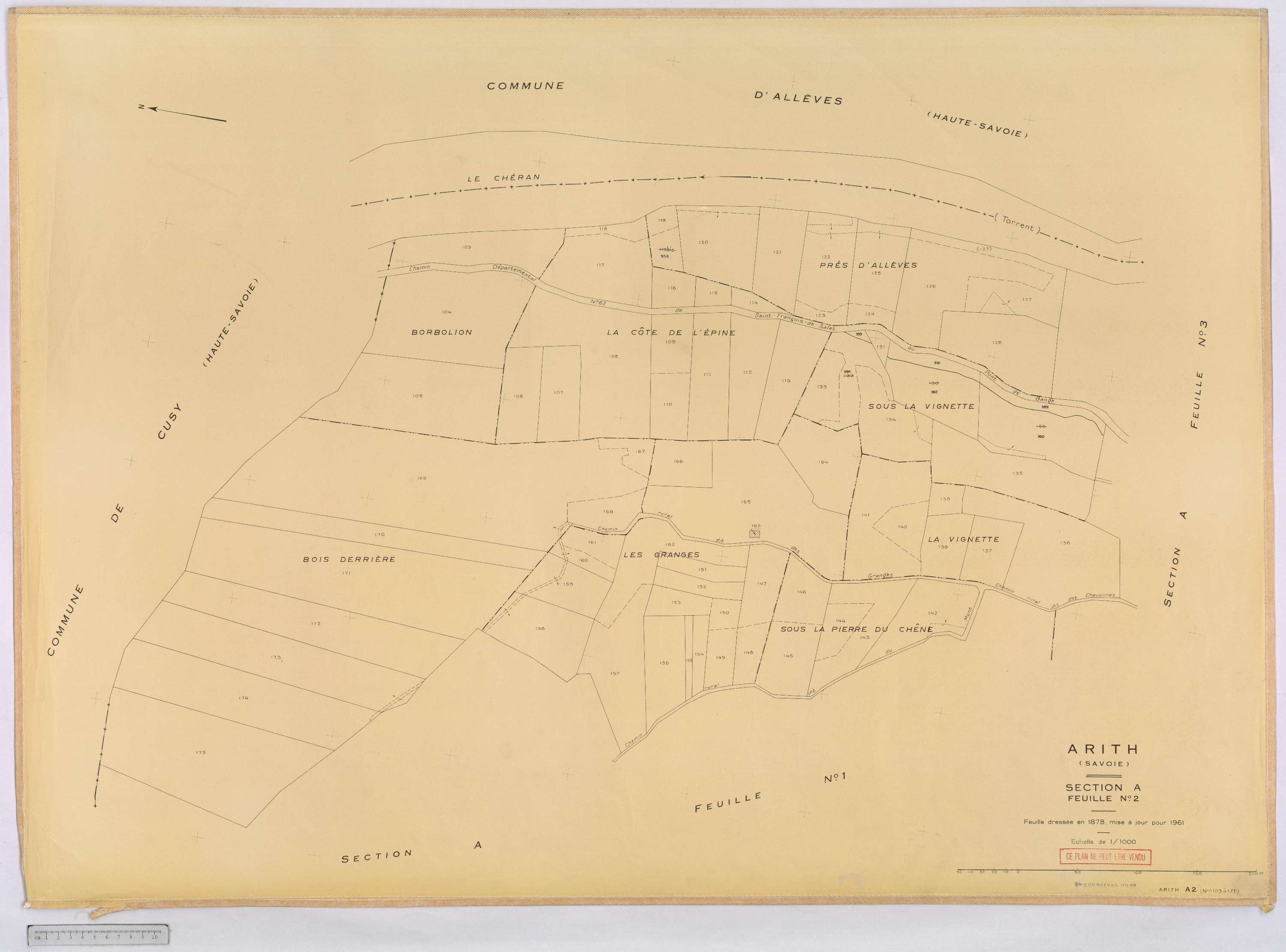 Arith - Cadastre rénové, version définitive (1961).