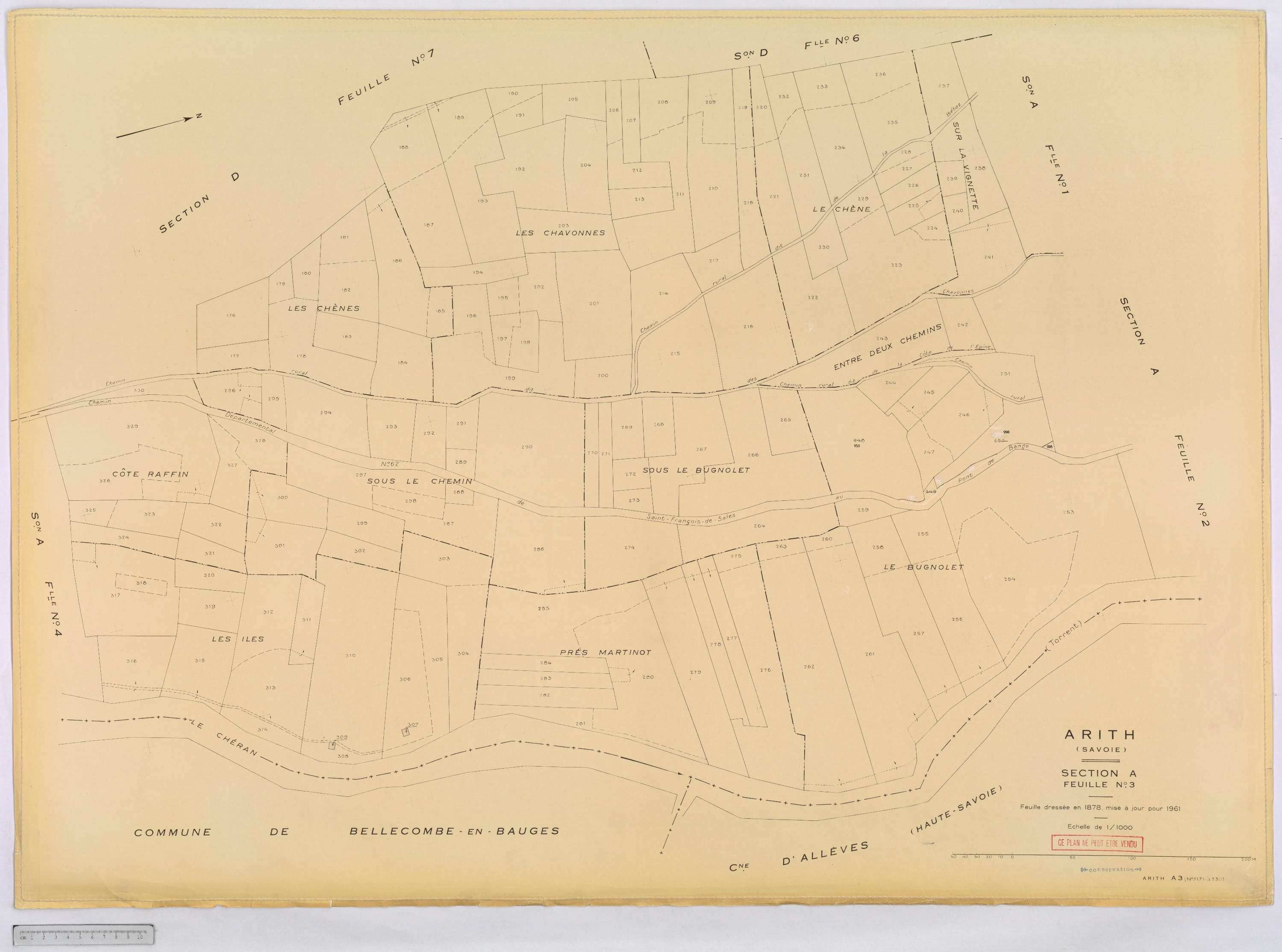 Arith - Cadastre rénové, version définitive (1961).