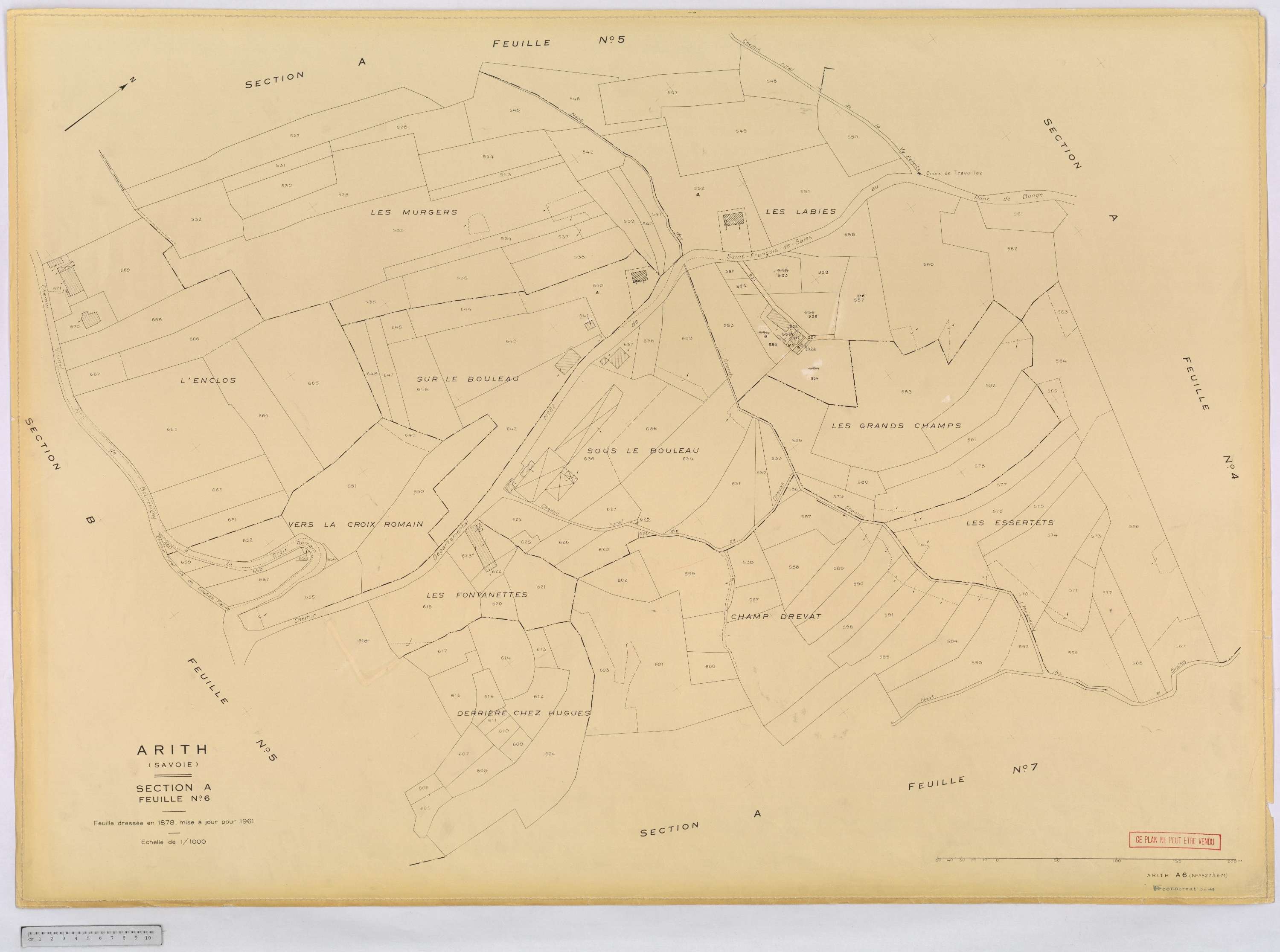 Arith - Cadastre rénové, version définitive (1961).
