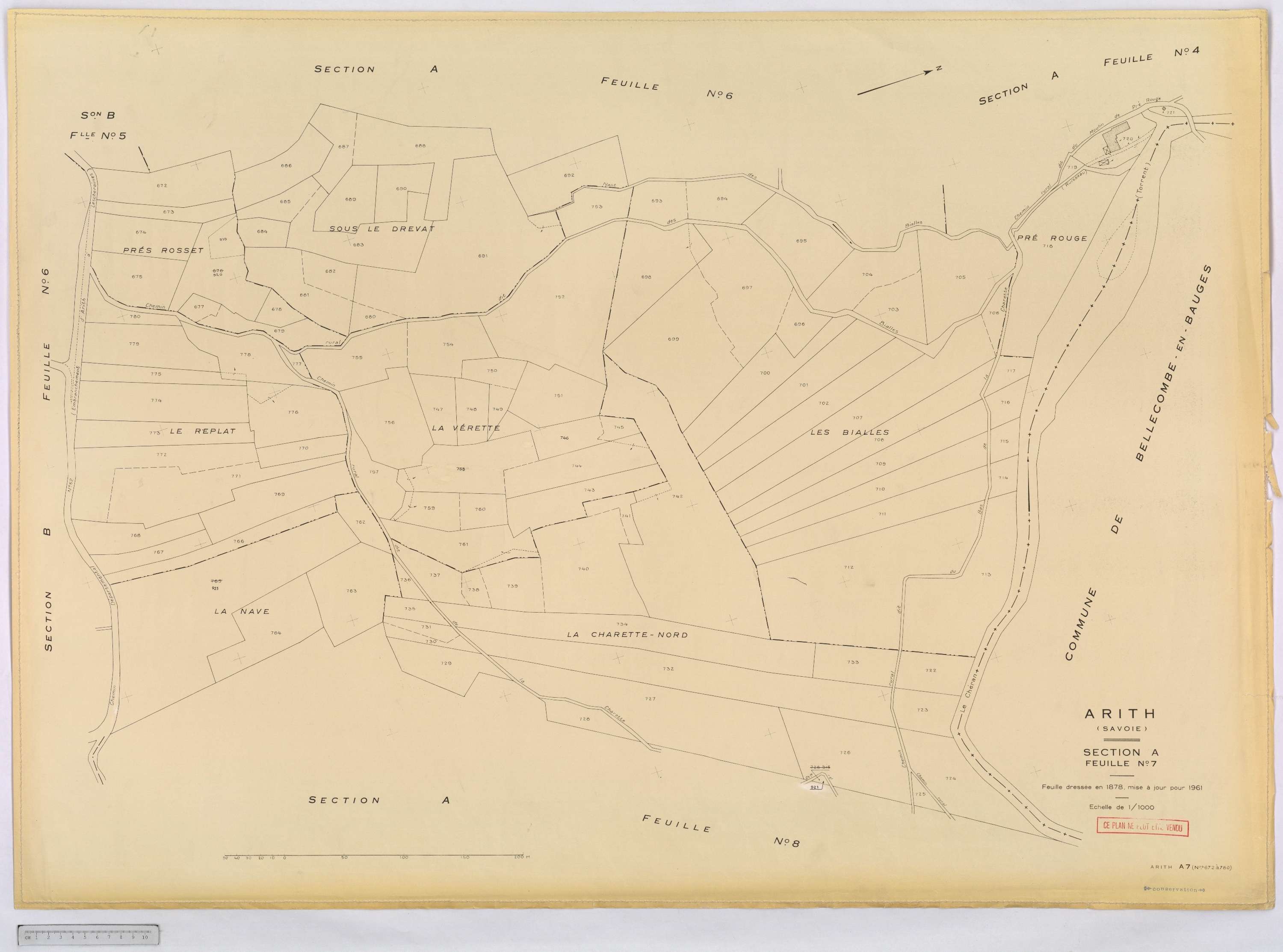 Arith - Cadastre rénové, version définitive (1961).