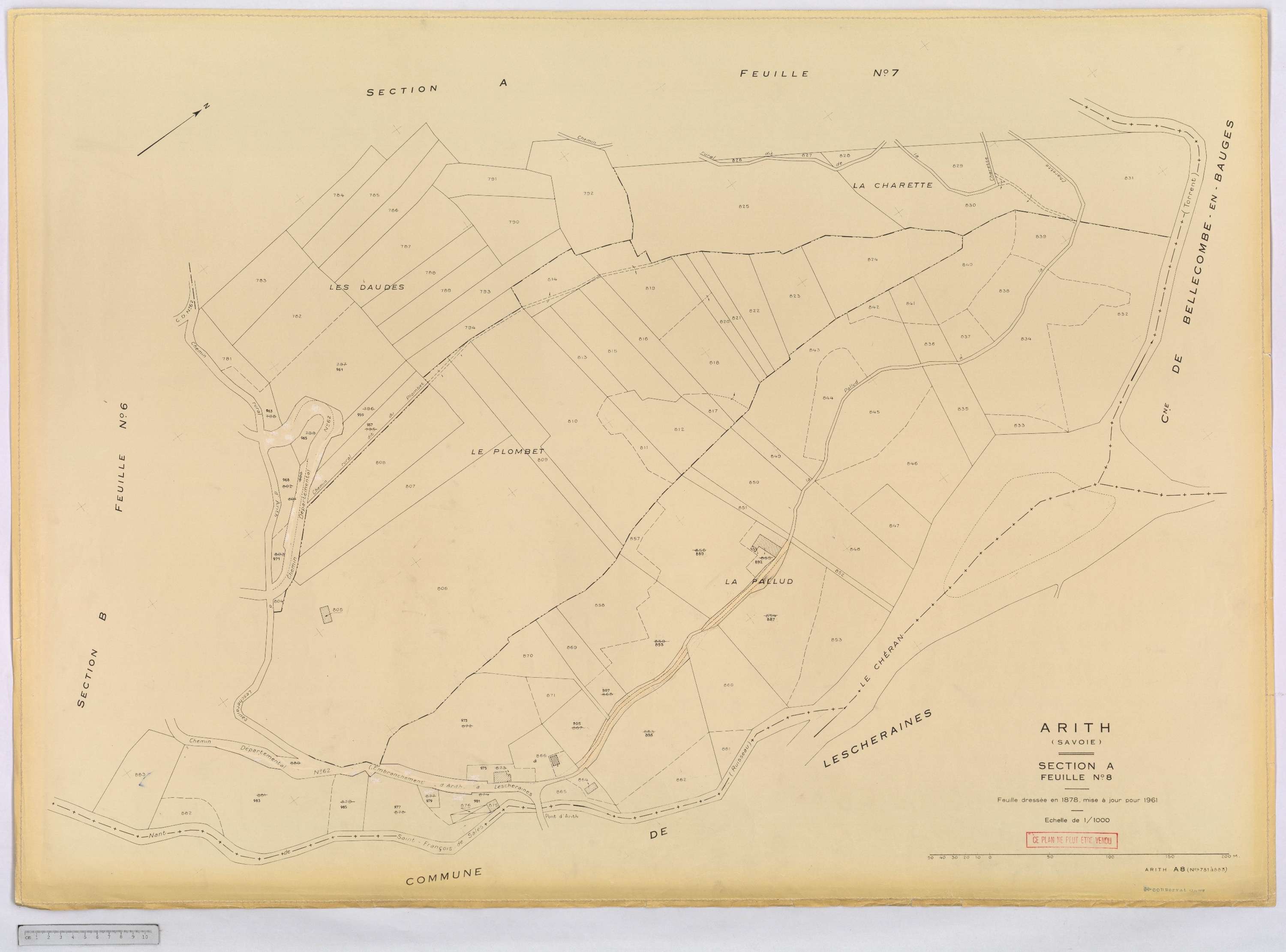 Arith - Cadastre rénové, version définitive (1961).
