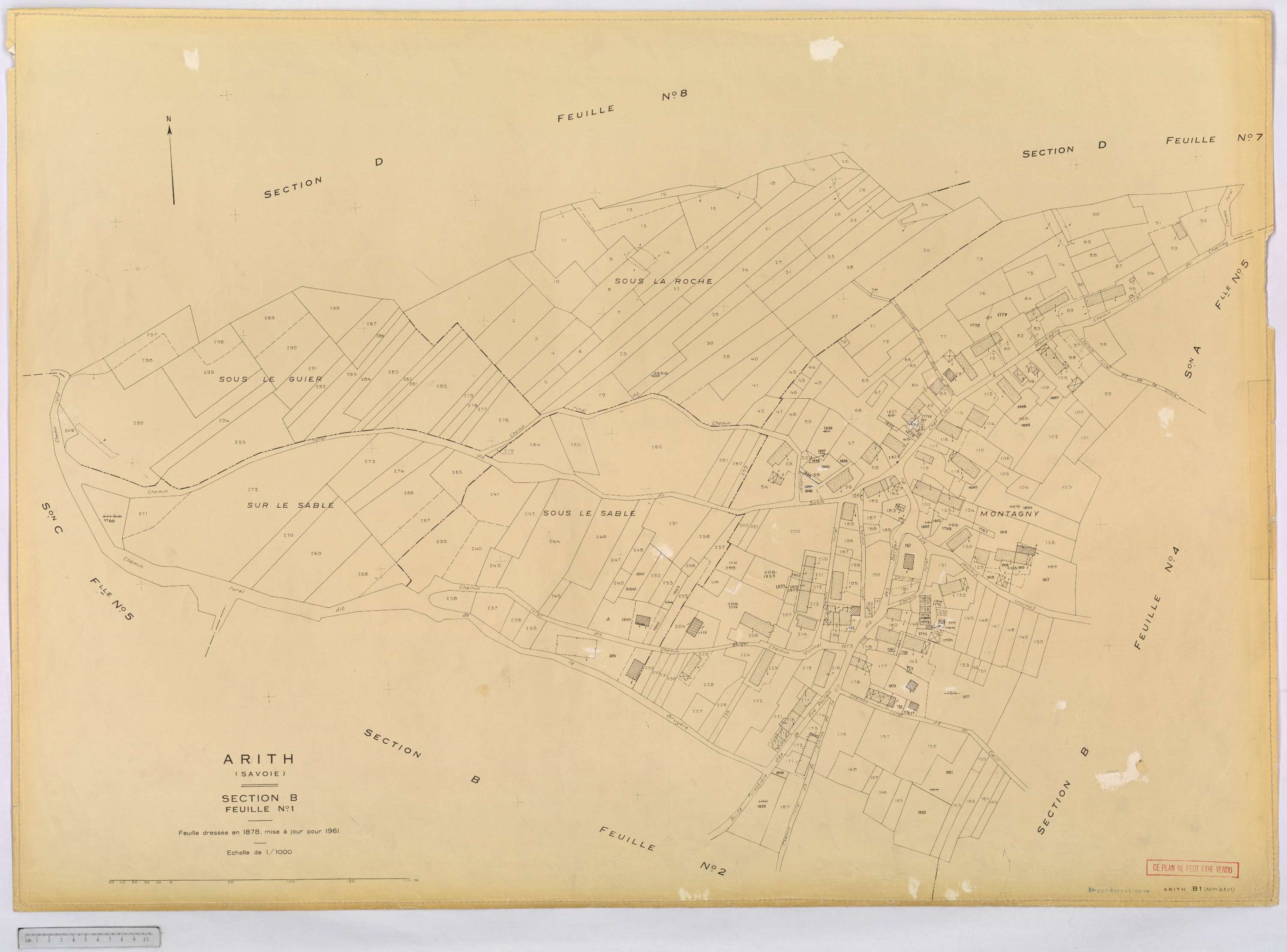 Arith - Cadastre rénové, version définitive (1961).