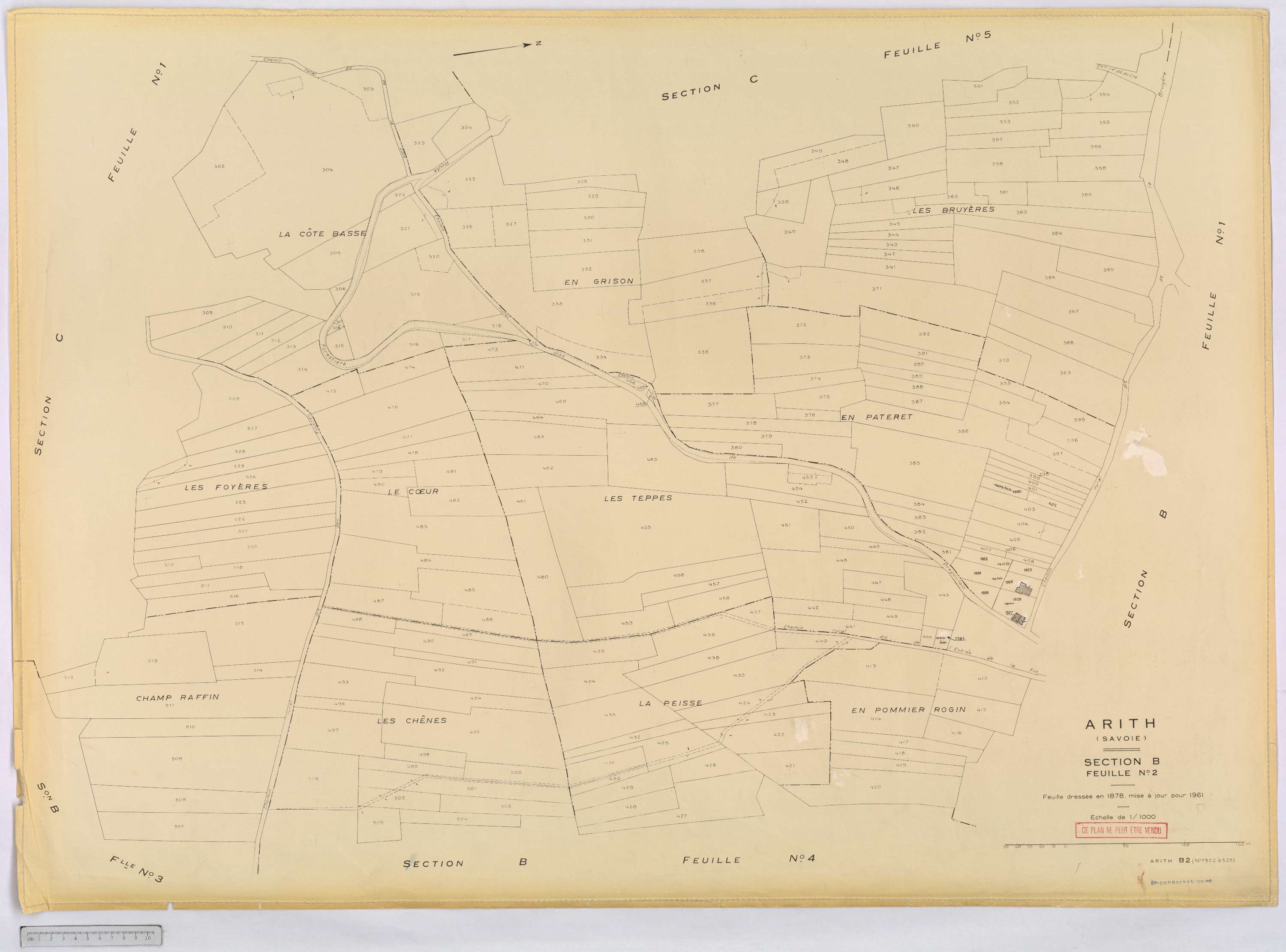 Arith - Cadastre rénové, version définitive (1961).