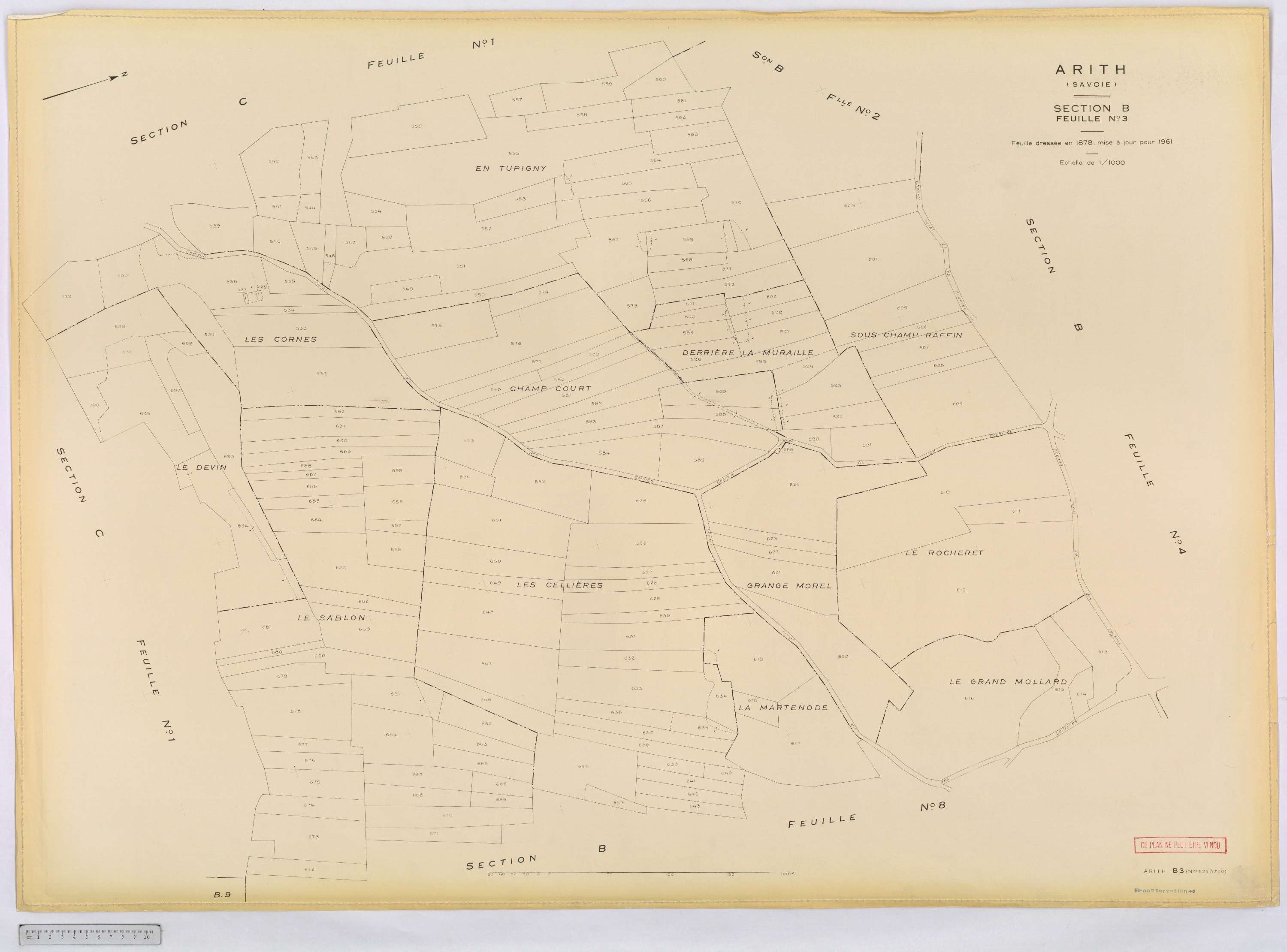 Arith - Cadastre rénové, version définitive (1961).