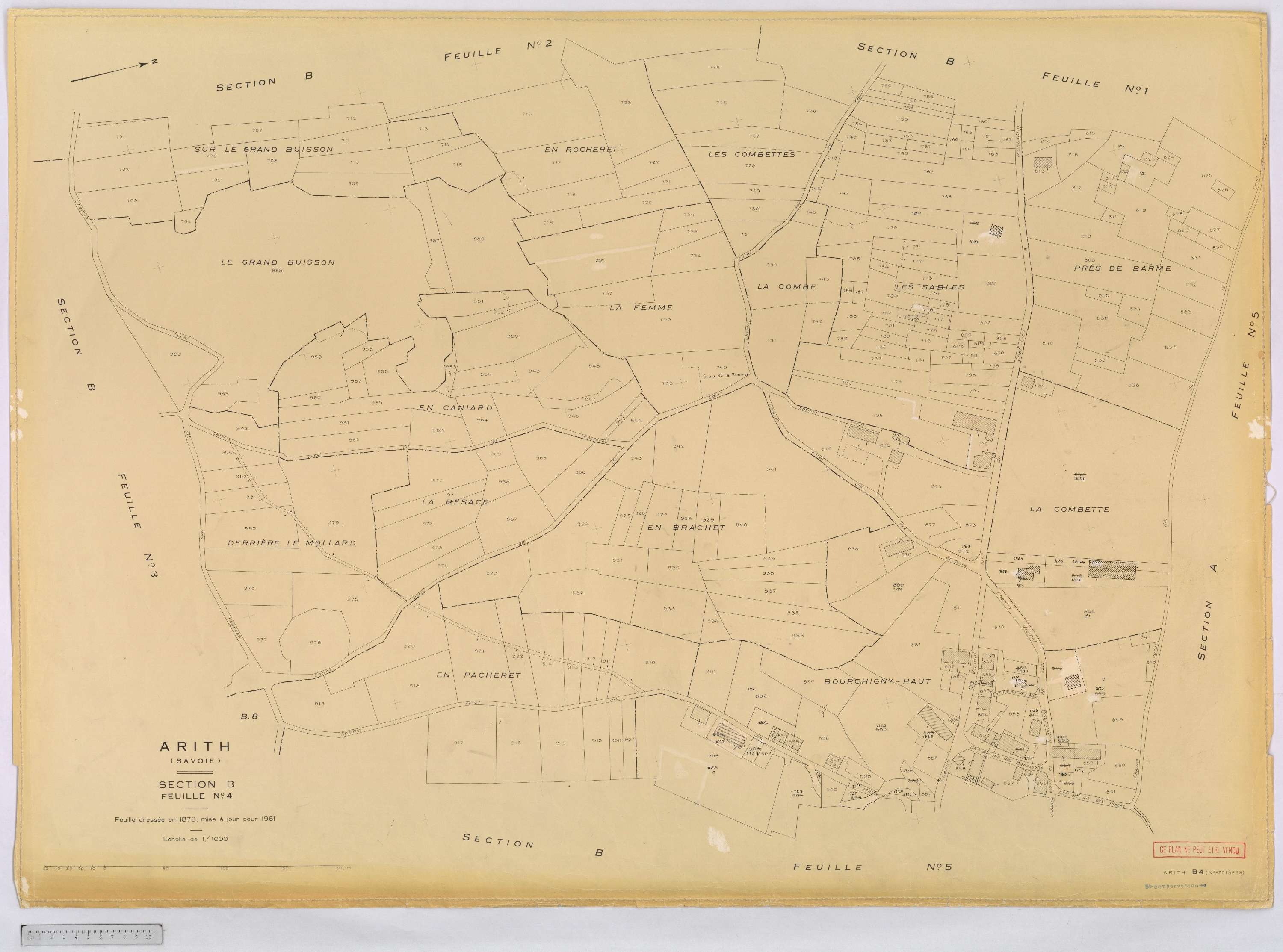 Arith - Cadastre rénové, version définitive (1961).