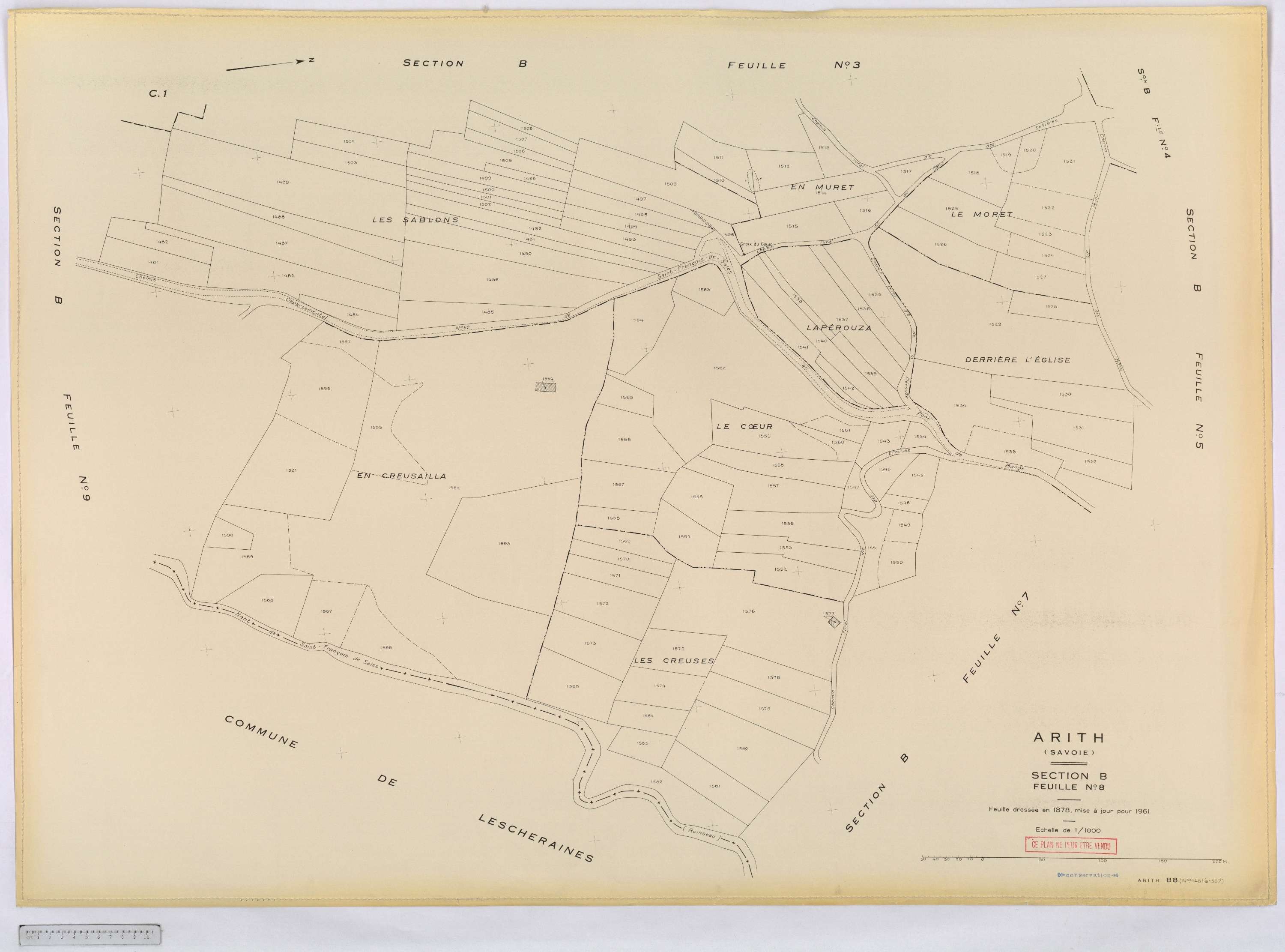 Arith - Cadastre rénové, version définitive (1961).