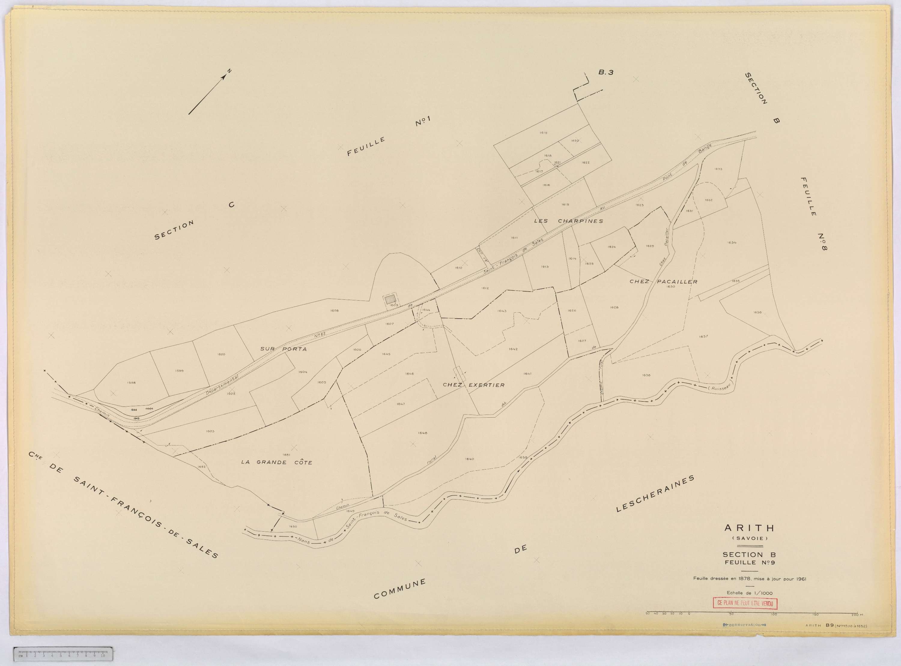 Arith - Cadastre rénové, version définitive (1961).