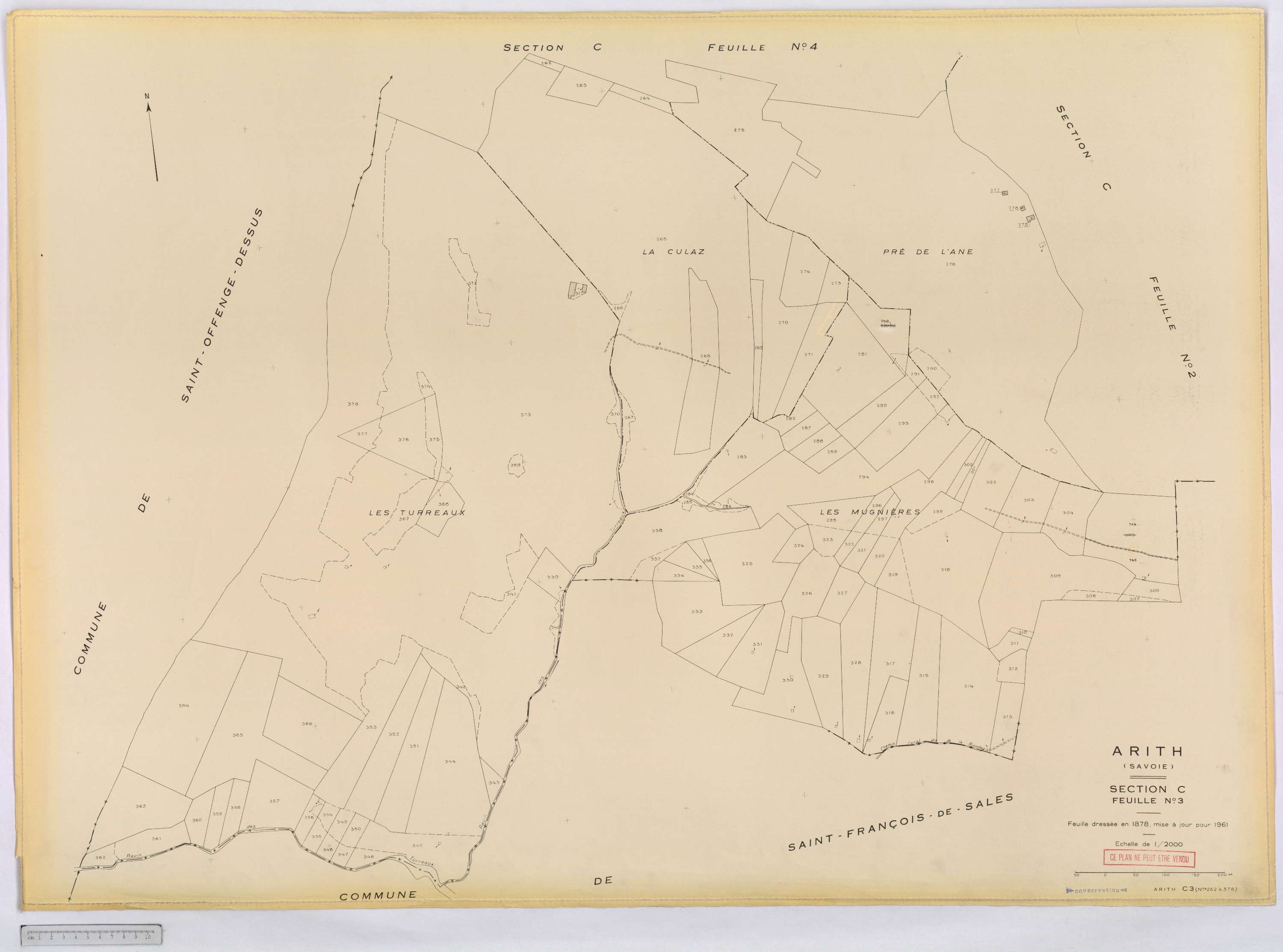 Arith - Cadastre rénové, version définitive (1961).