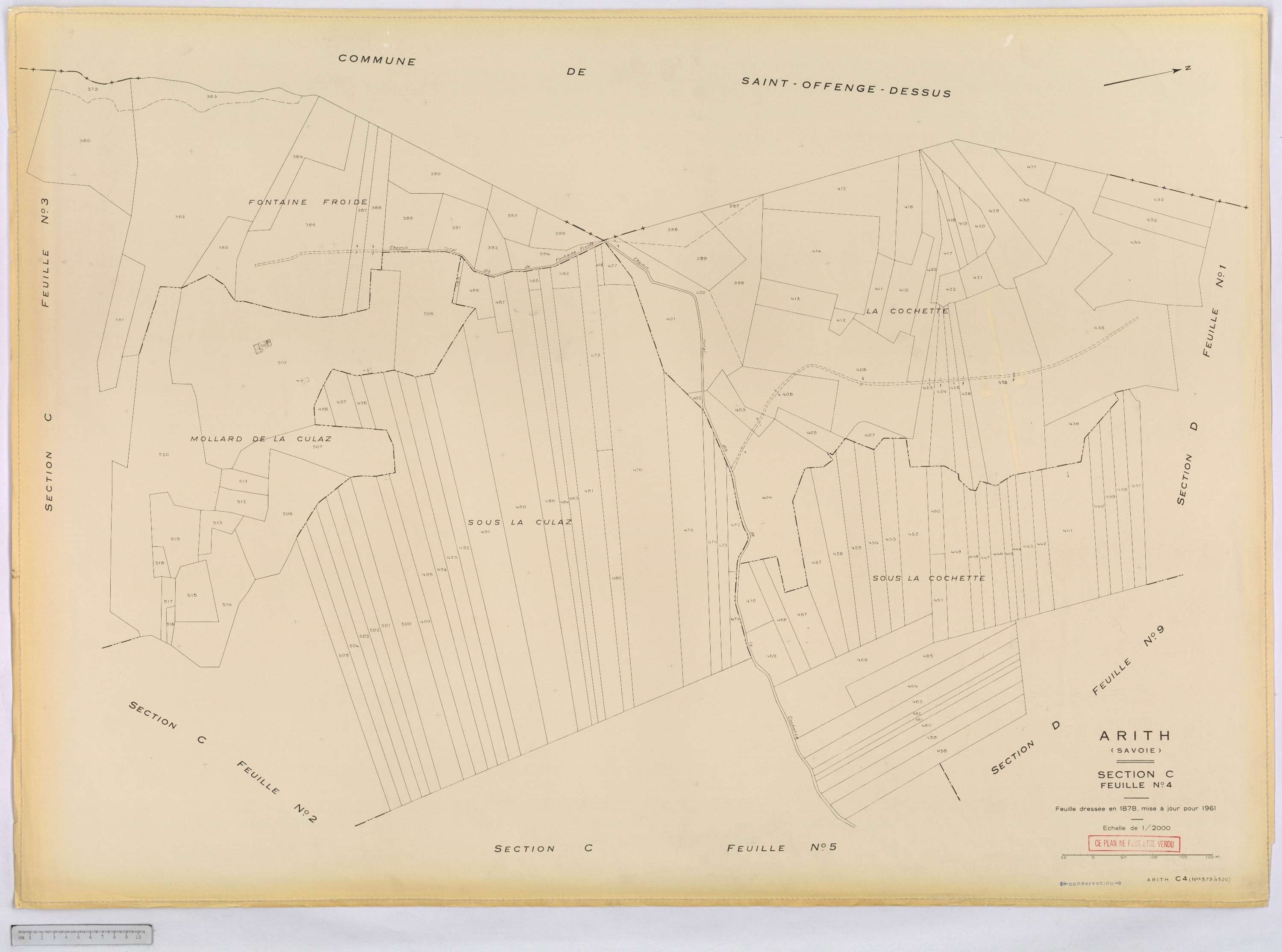 Arith - Cadastre rénové, version définitive (1961).