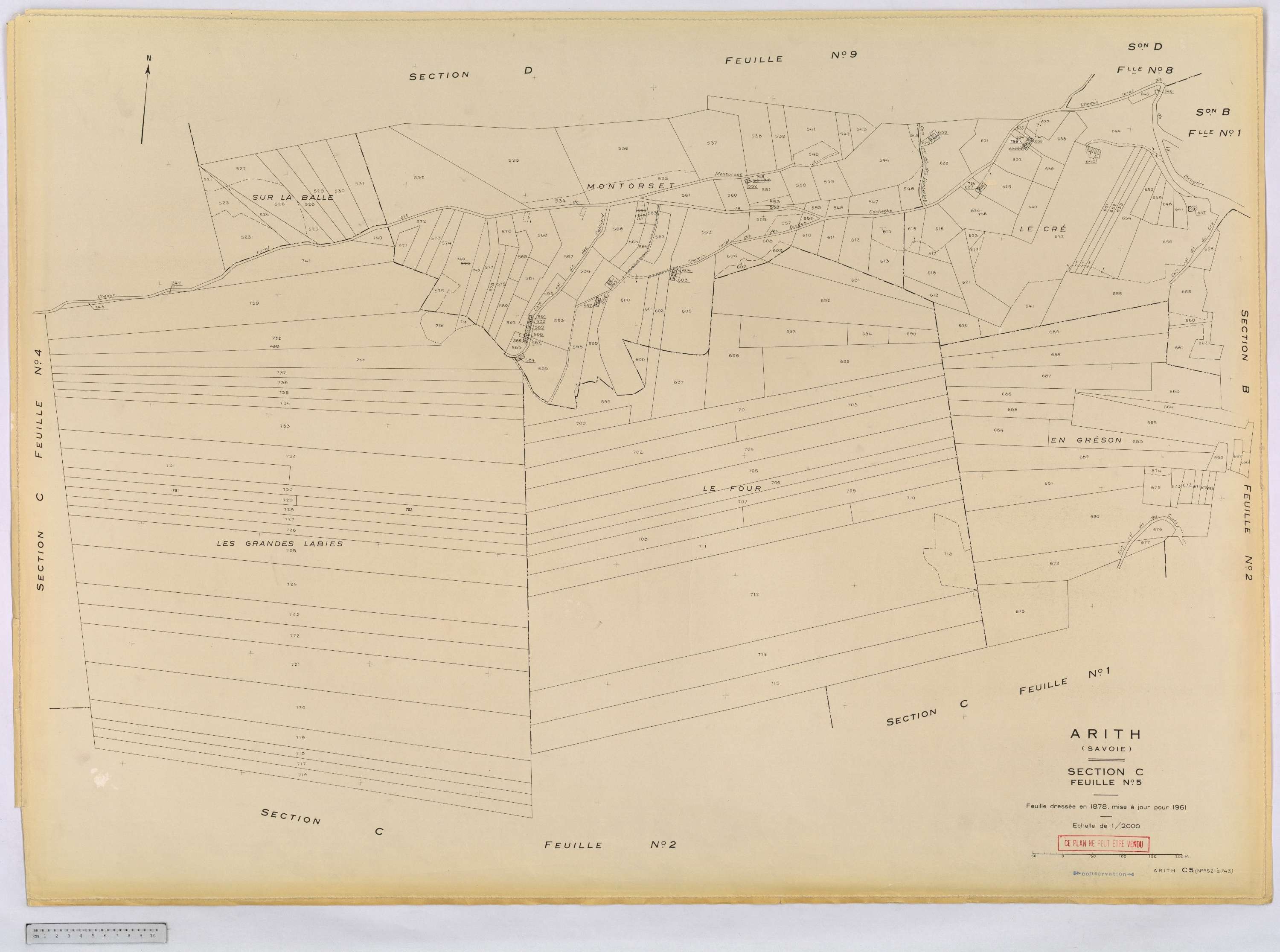 Arith - Cadastre rénové, version définitive (1961).
