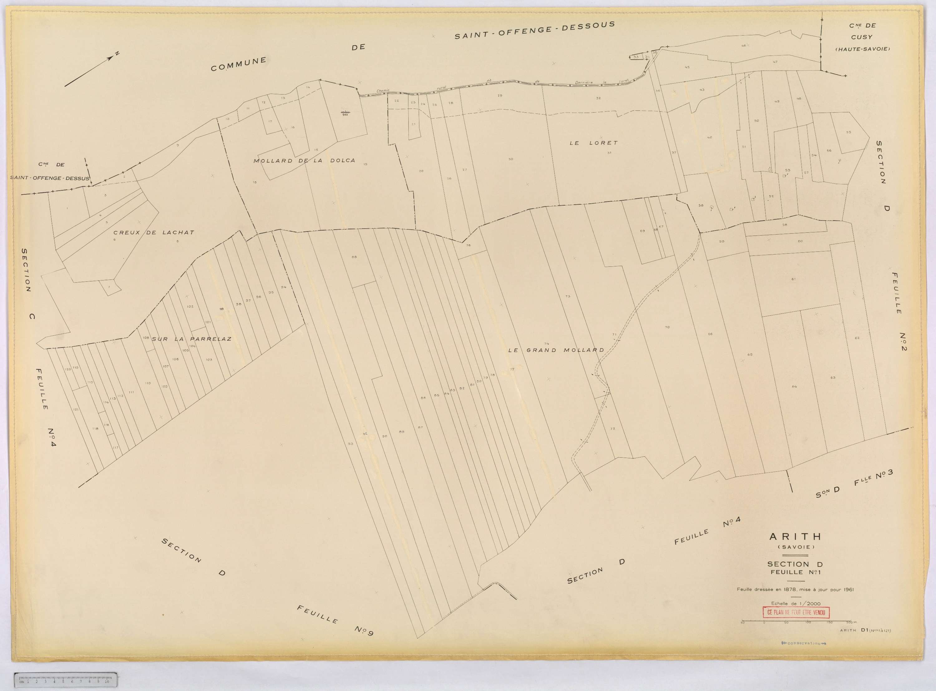 Arith - Cadastre rénové, version définitive (1961).
