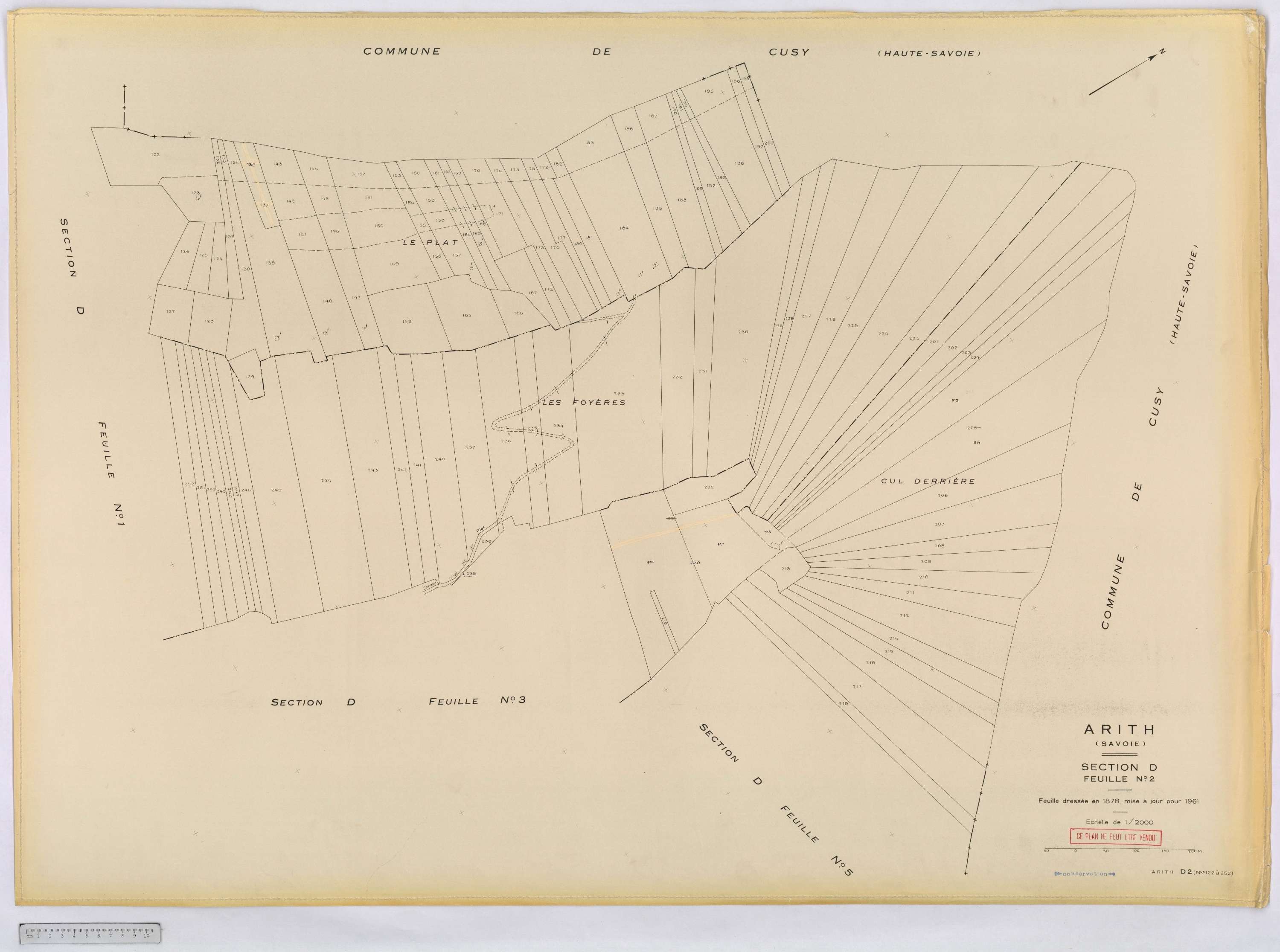 Arith - Cadastre rénové, version définitive (1961).