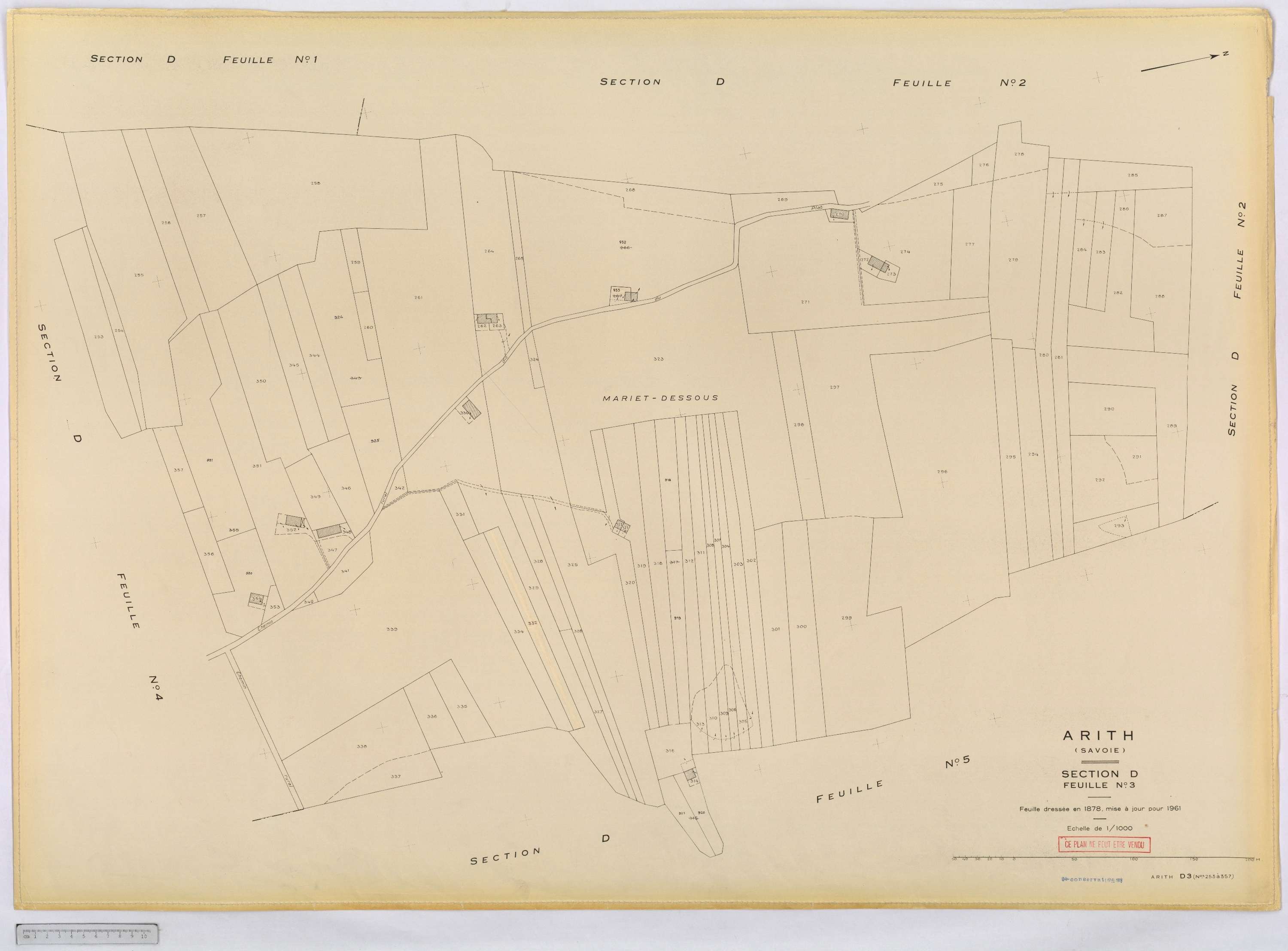 Arith - Cadastre rénové, version définitive (1961).