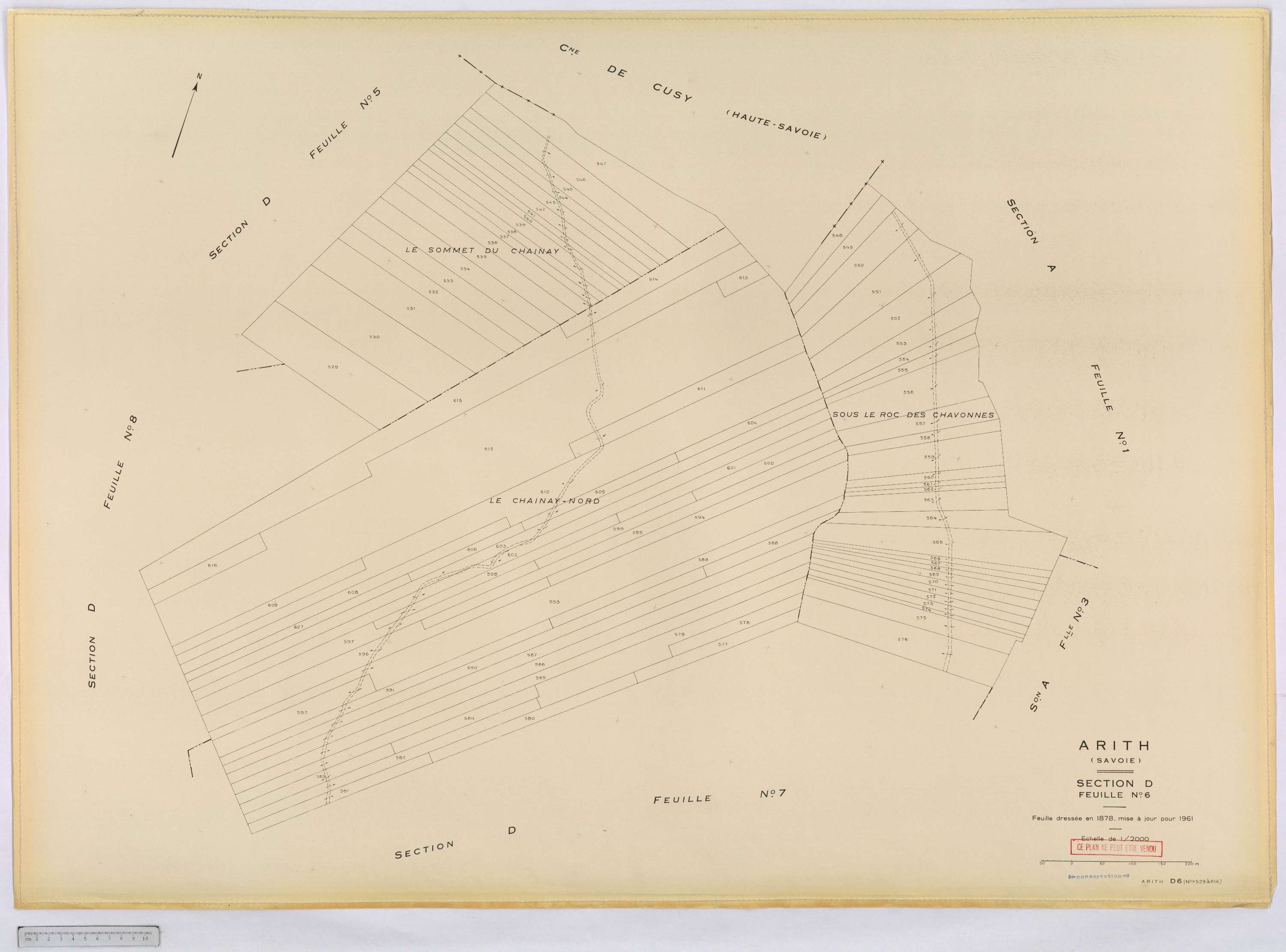 Arith - Cadastre rénové, version définitive (1961).
