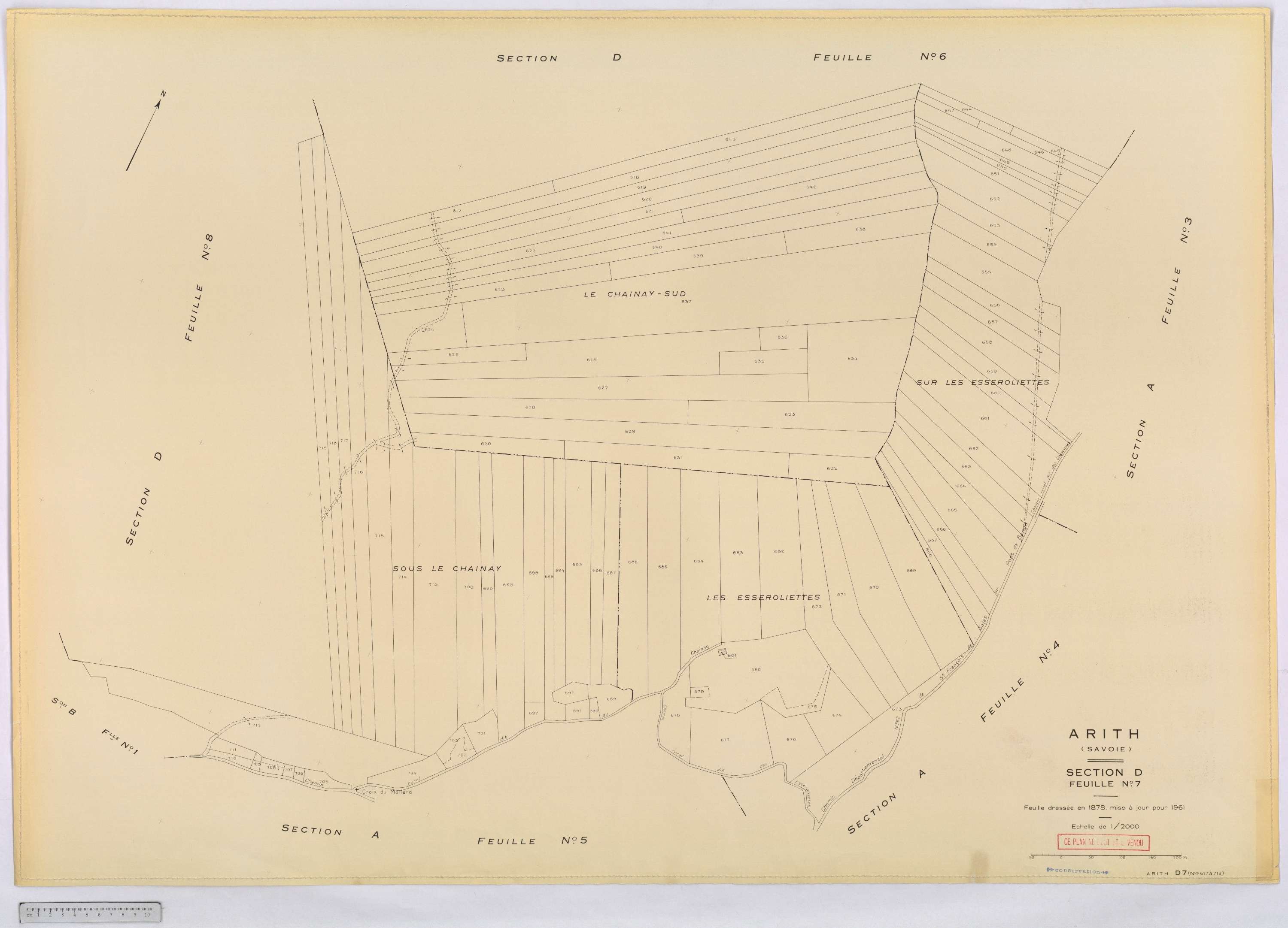 Arith - Cadastre rénové, version définitive (1961).