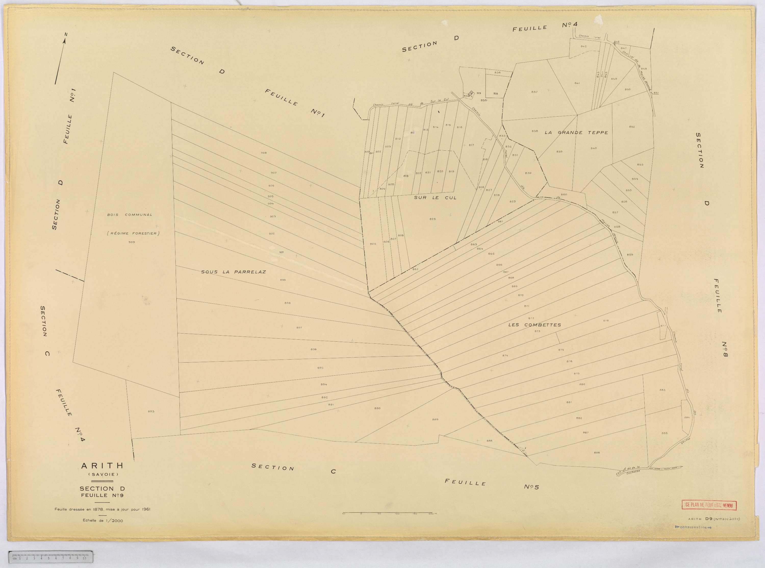 Arith - Cadastre rénové, version définitive (1961).