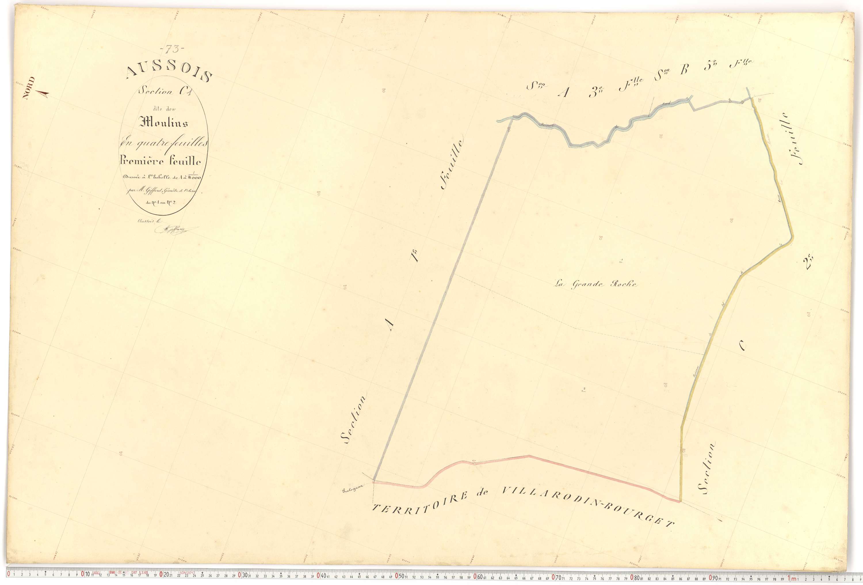 Aussois - Plans cadastraux du premier cadastre français.