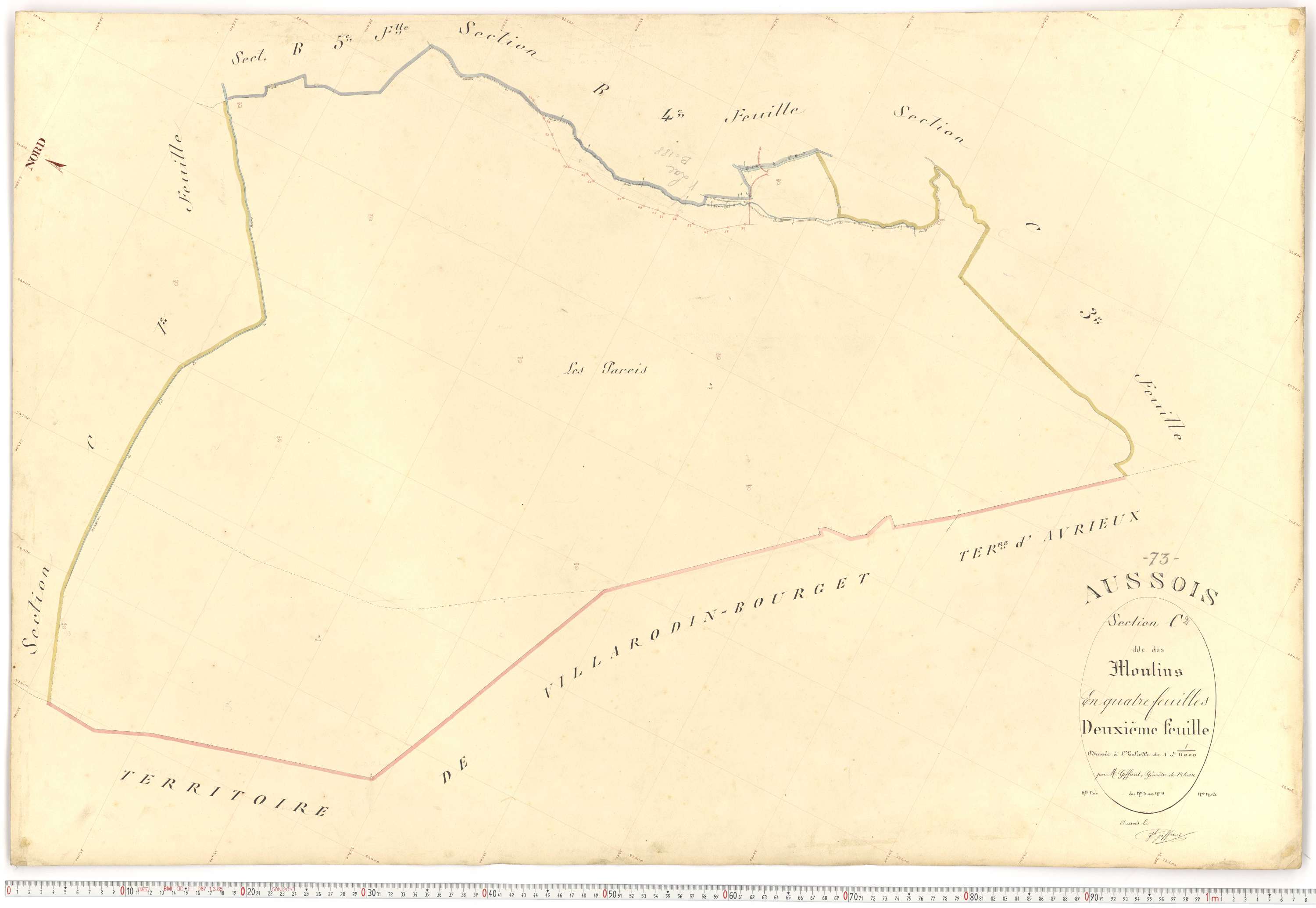 Aussois - Plans cadastraux du premier cadastre français.