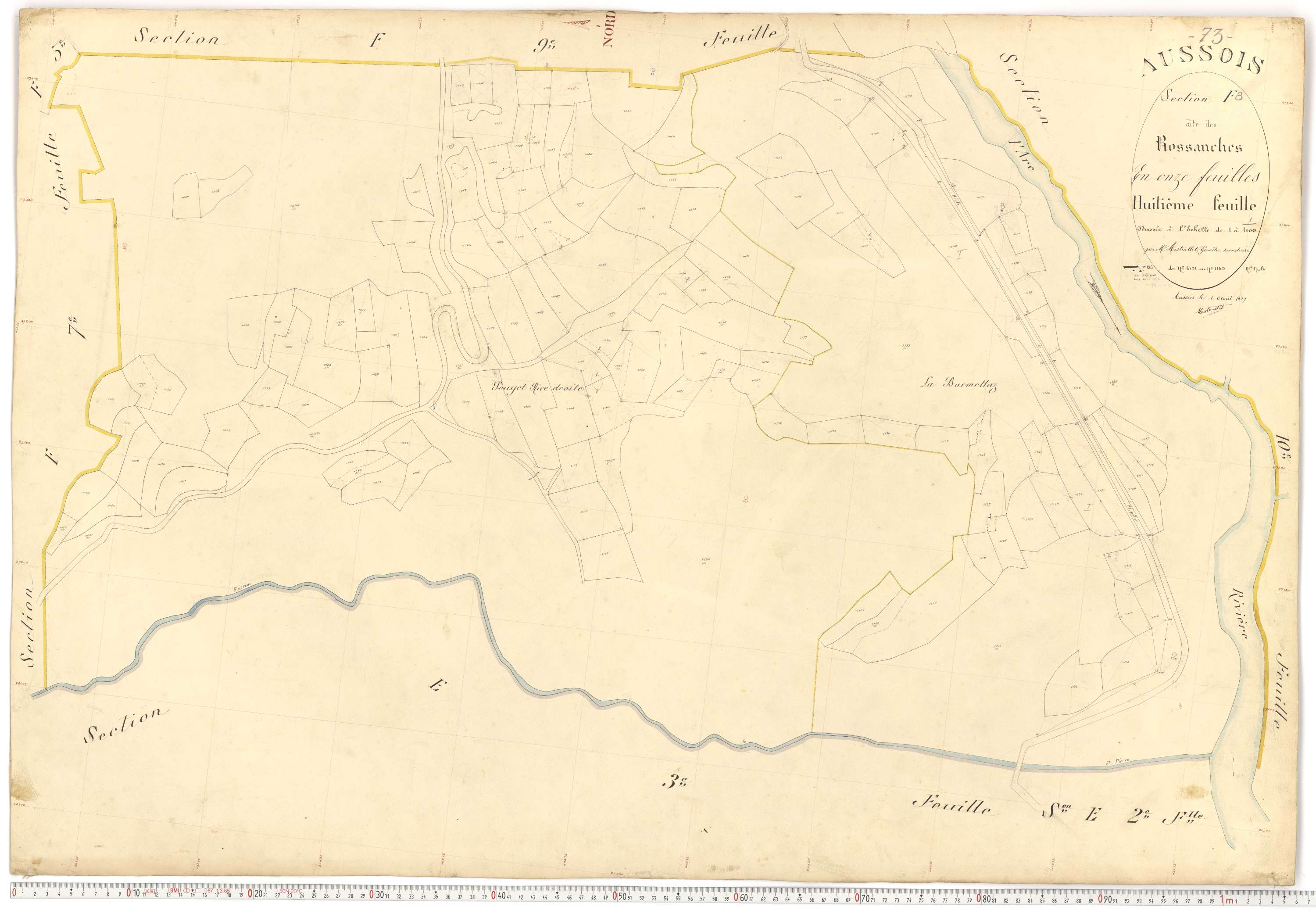 Aussois - Plans cadastraux du premier cadastre français.