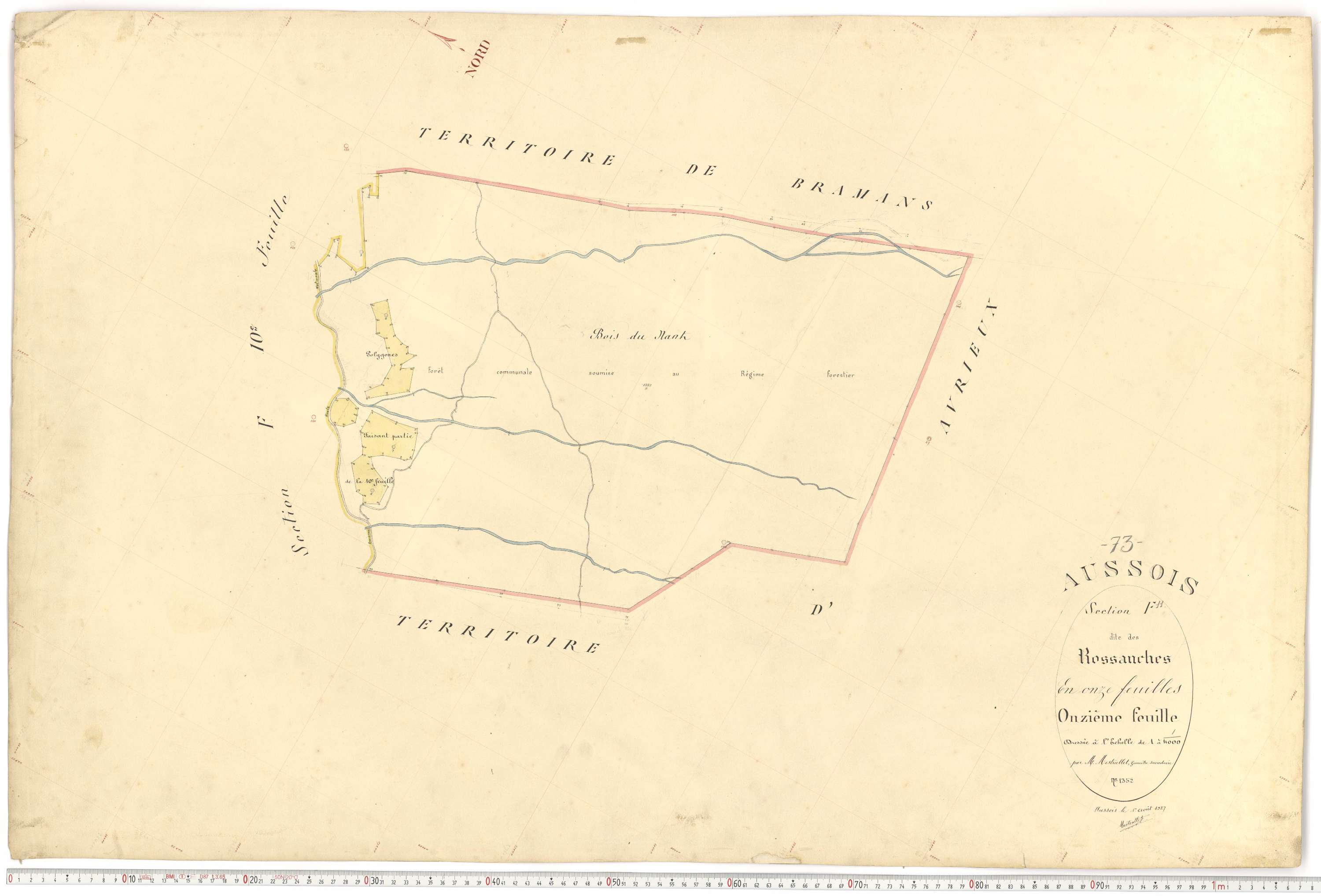 Aussois - Plans cadastraux du premier cadastre français.