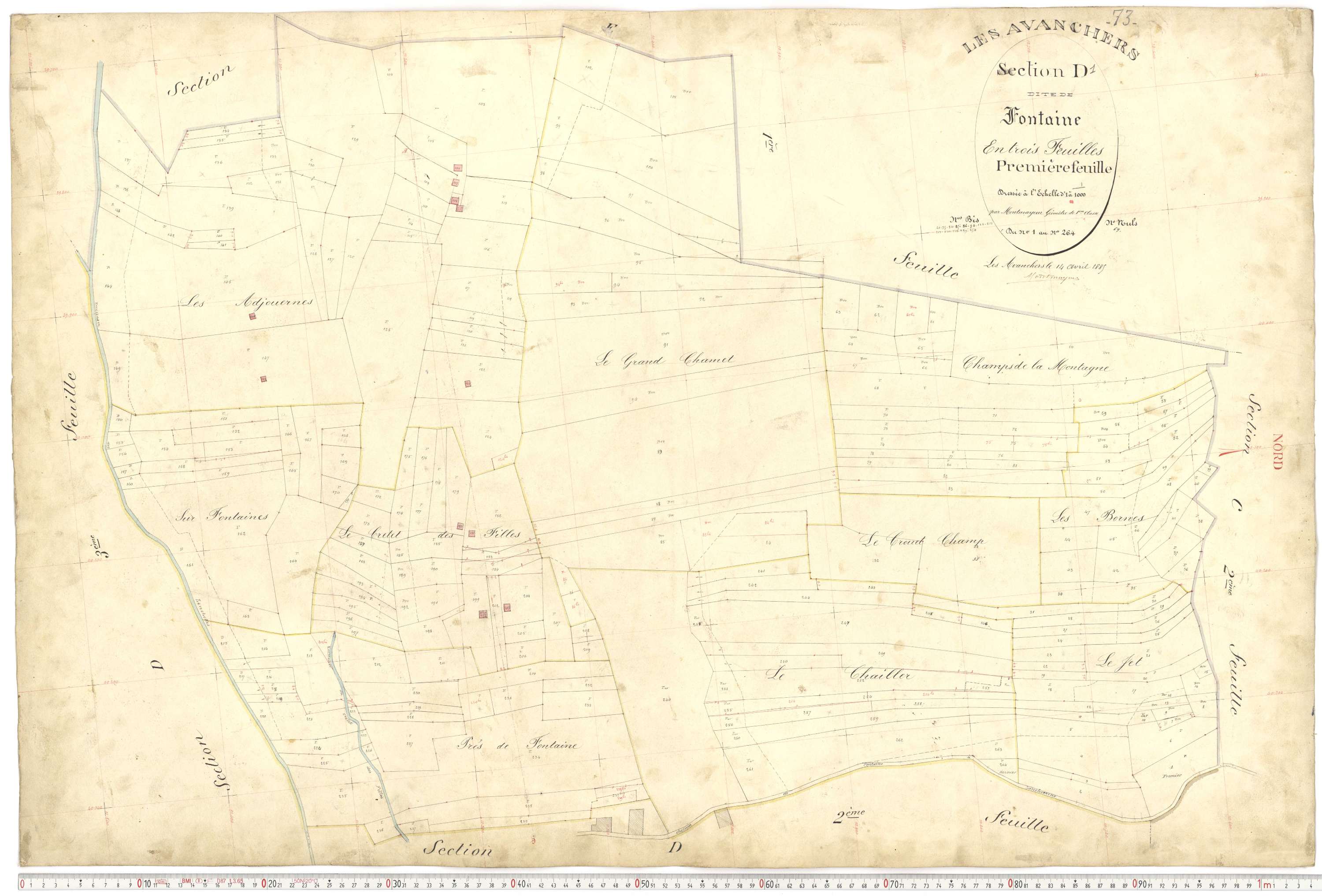 Avanchers-Valmorel - Plans cadastraux du premier cadastre français.