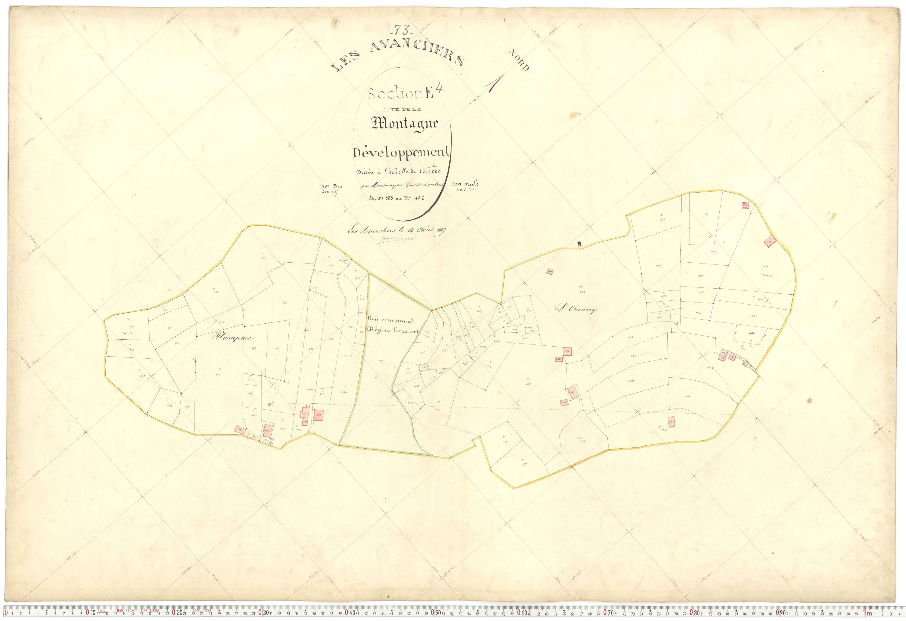 Avanchers-Valmorel - Plans cadastraux du premier cadastre français.
