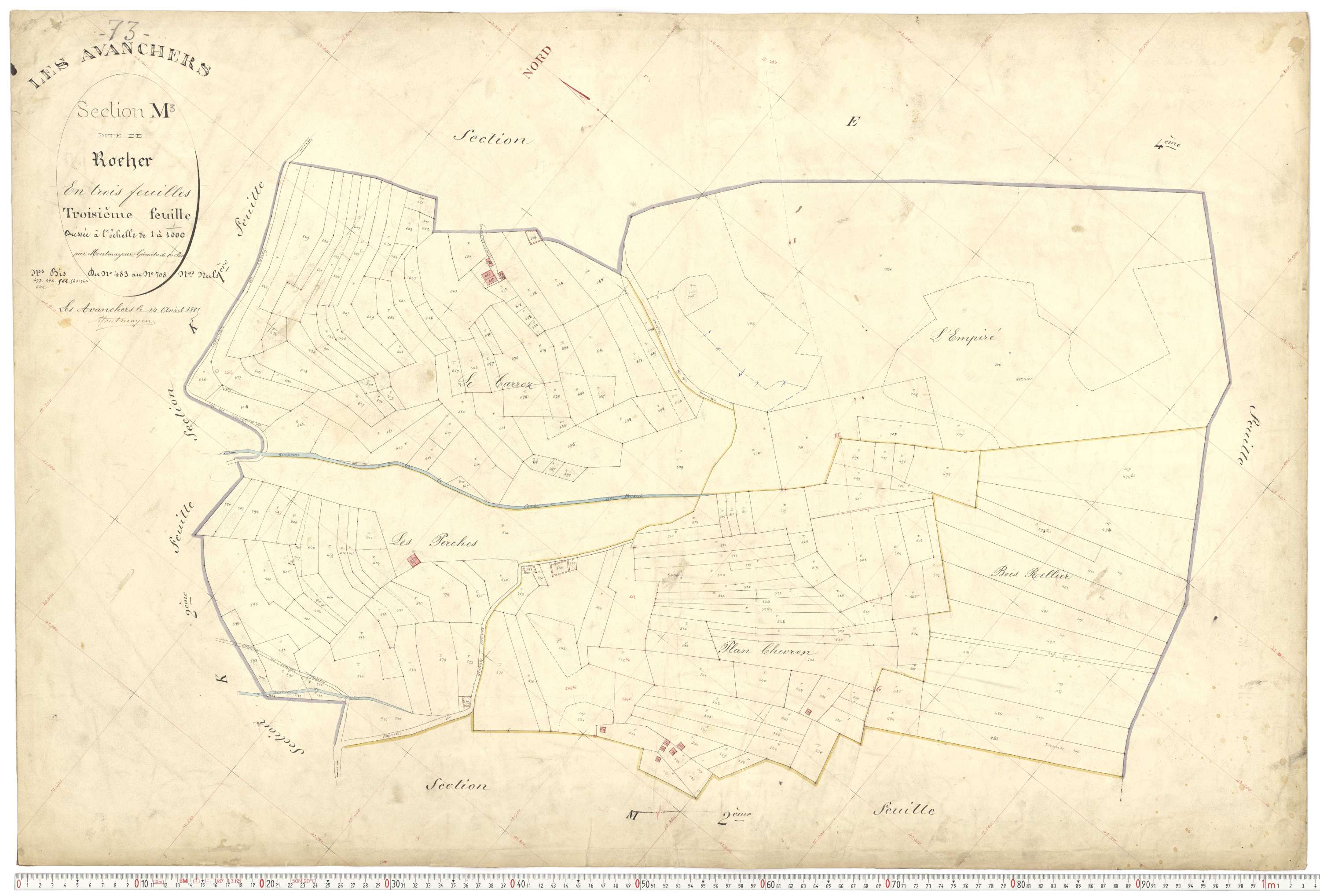 Avanchers-Valmorel - Plans cadastraux du premier cadastre français.