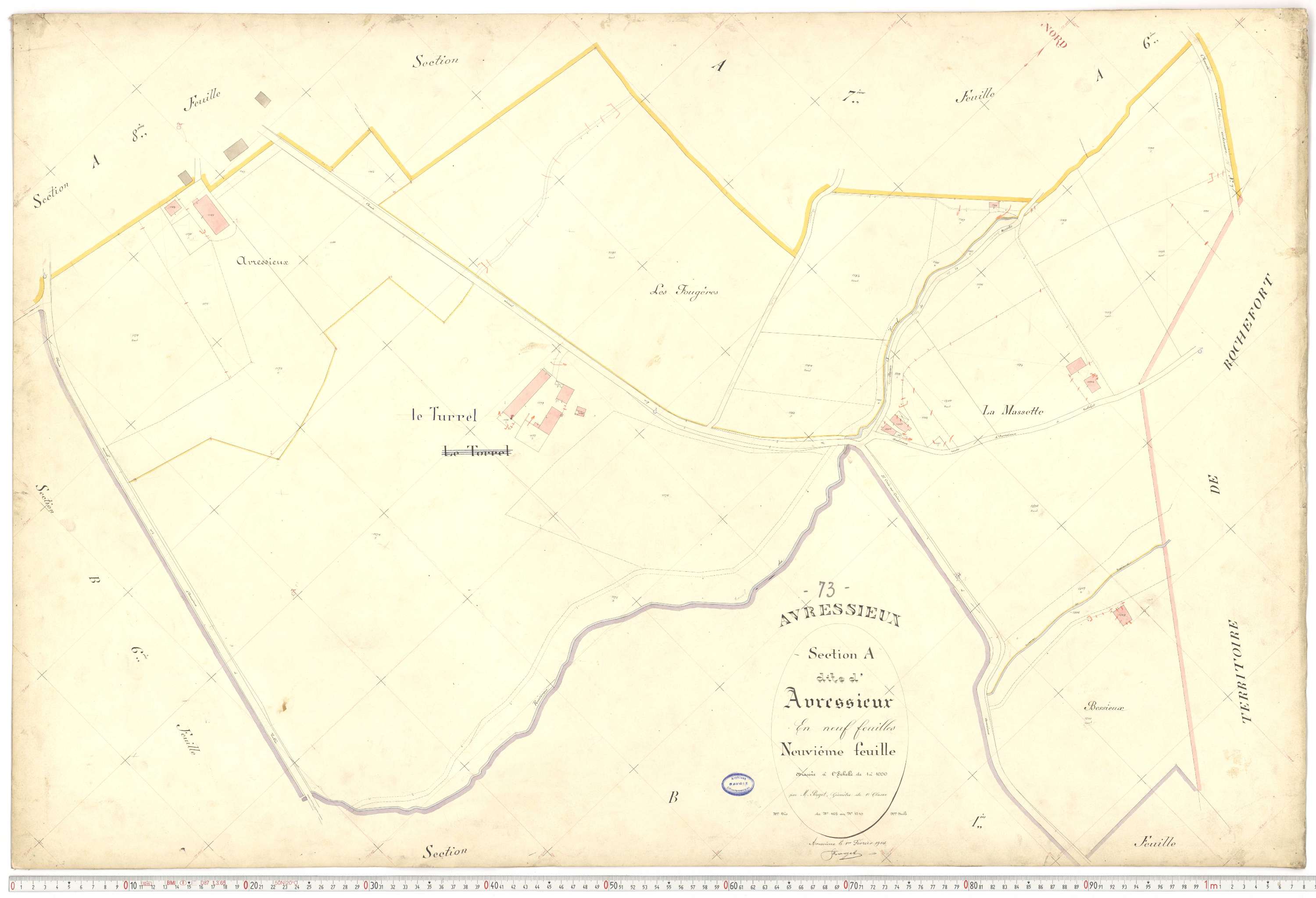 Avressieux - Plans cadastraux du premier cadastre français.