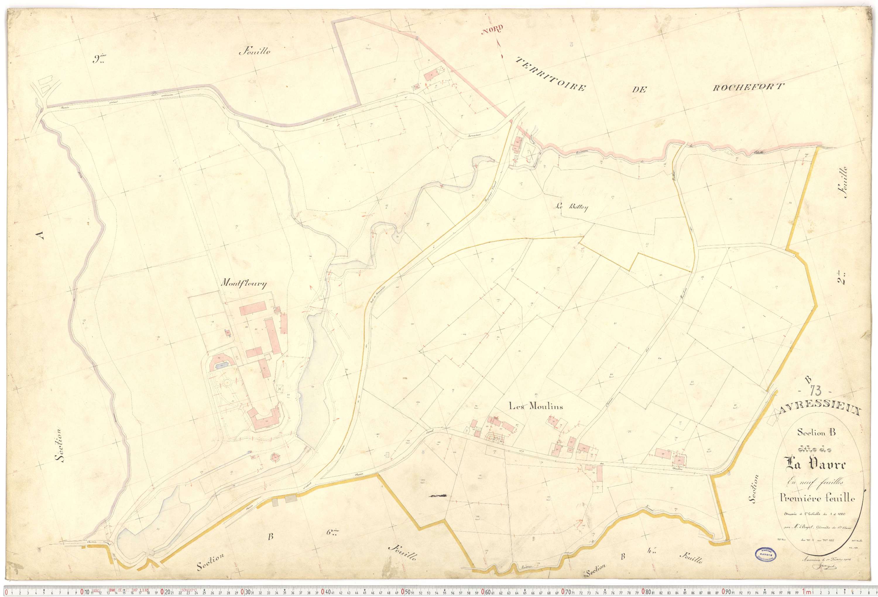 Avressieux - Plans cadastraux du premier cadastre français.