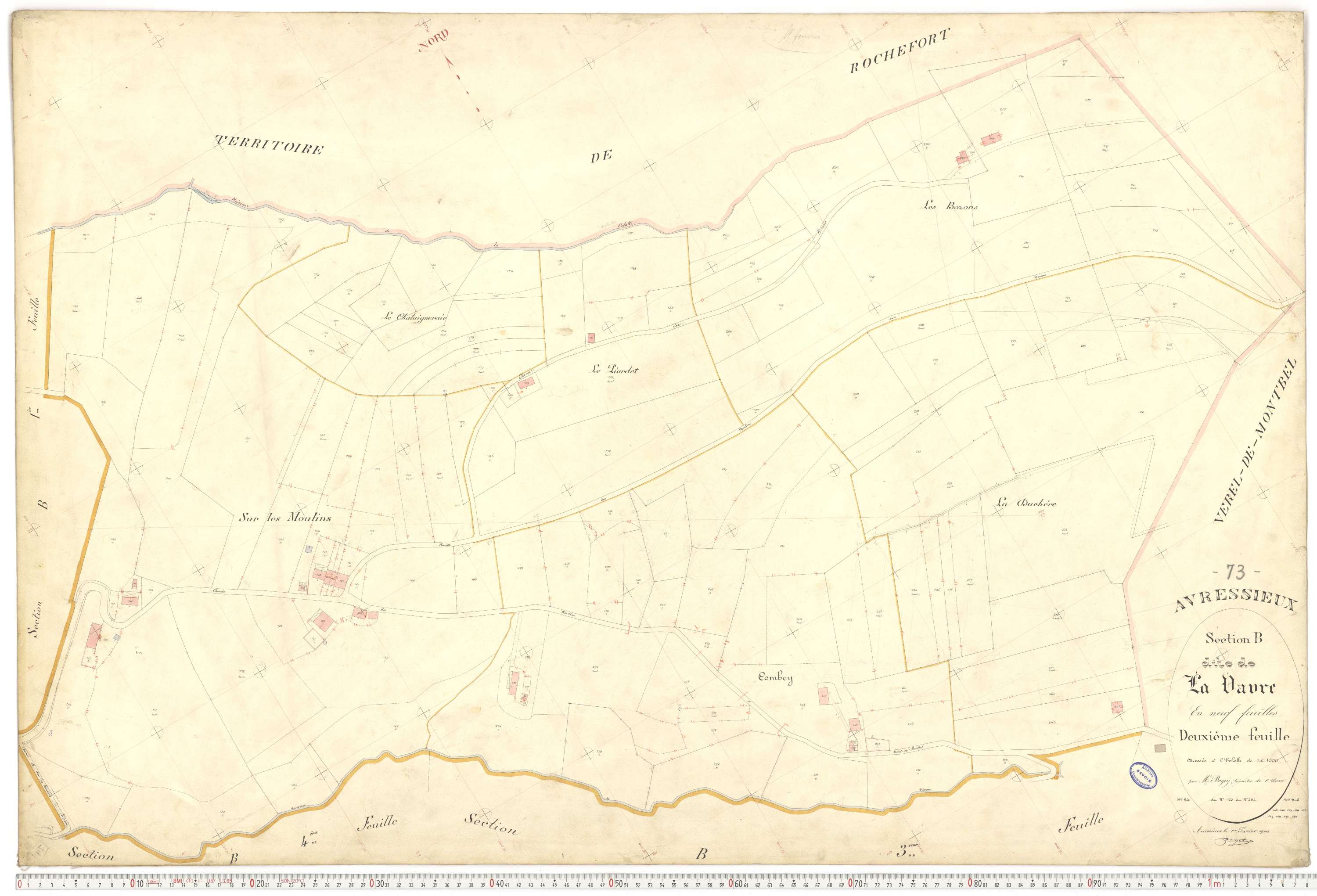 Avressieux - Plans cadastraux du premier cadastre français.